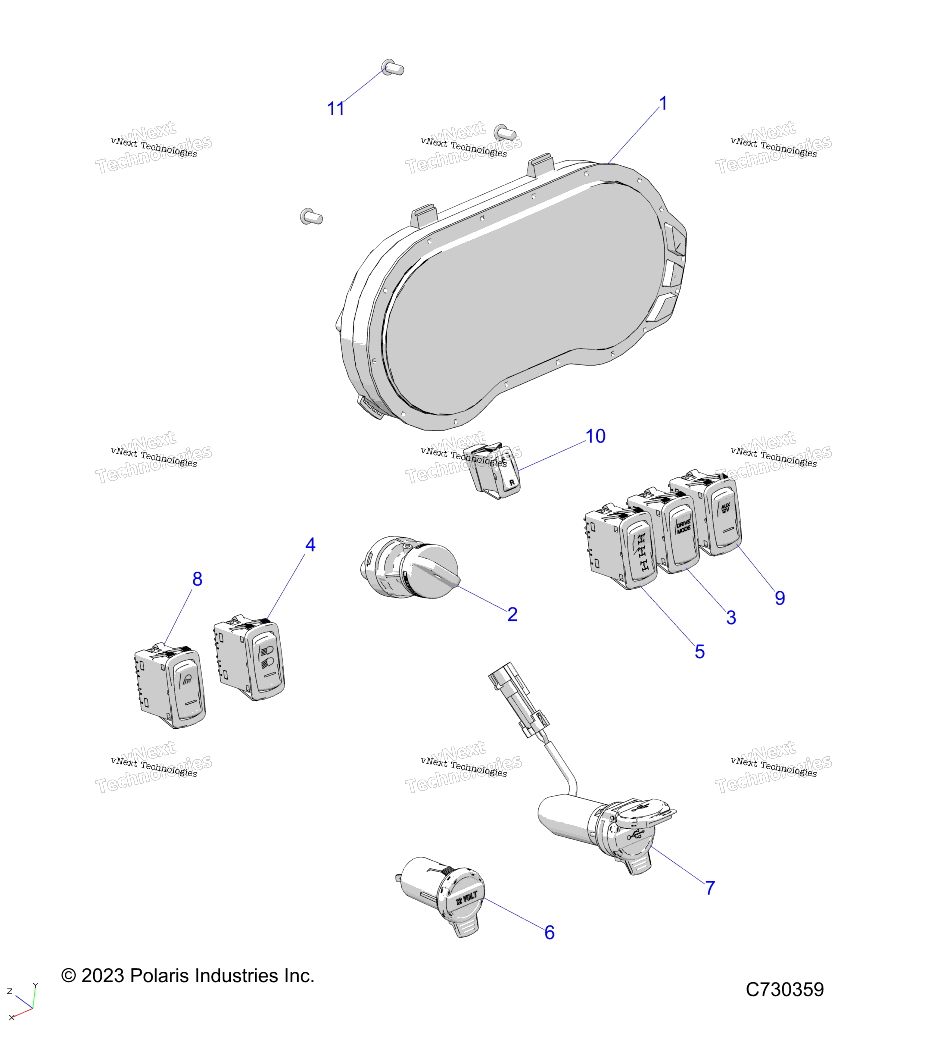 Electrical, панель Instruments