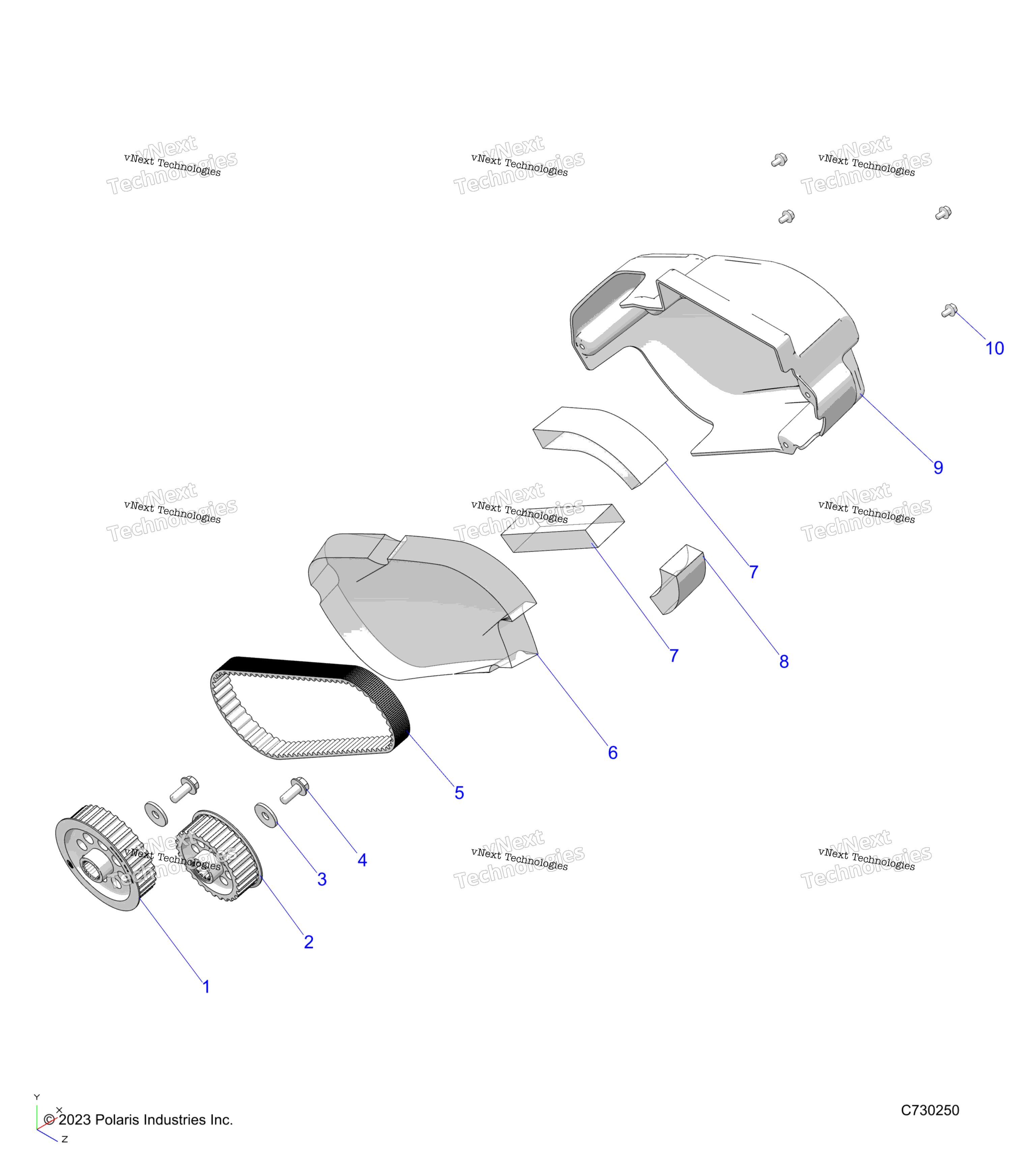 Electrical, Motorev, Belt, крышка и Sprokets