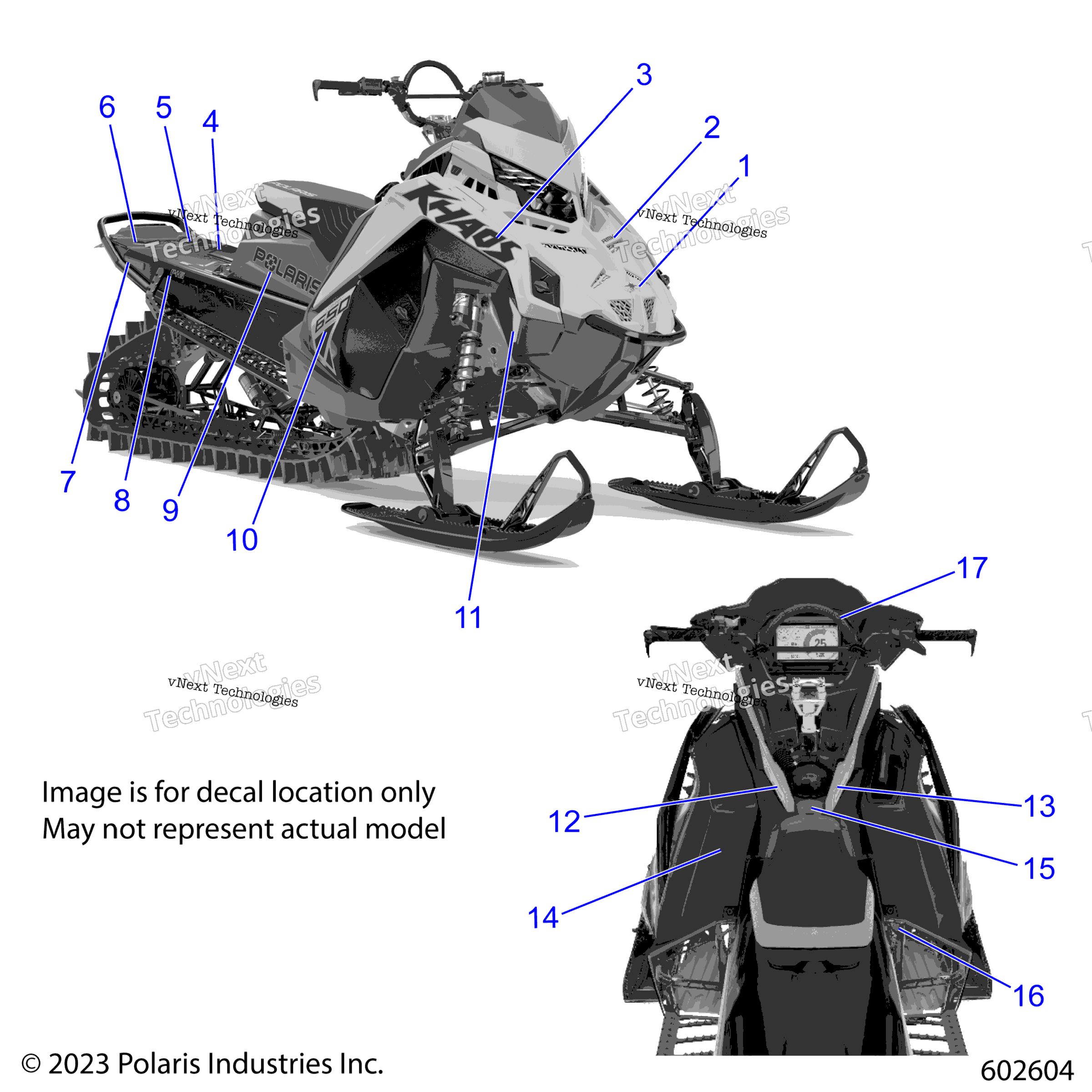 Body, Decal, Black Side панель W / Shadow Gray Accent