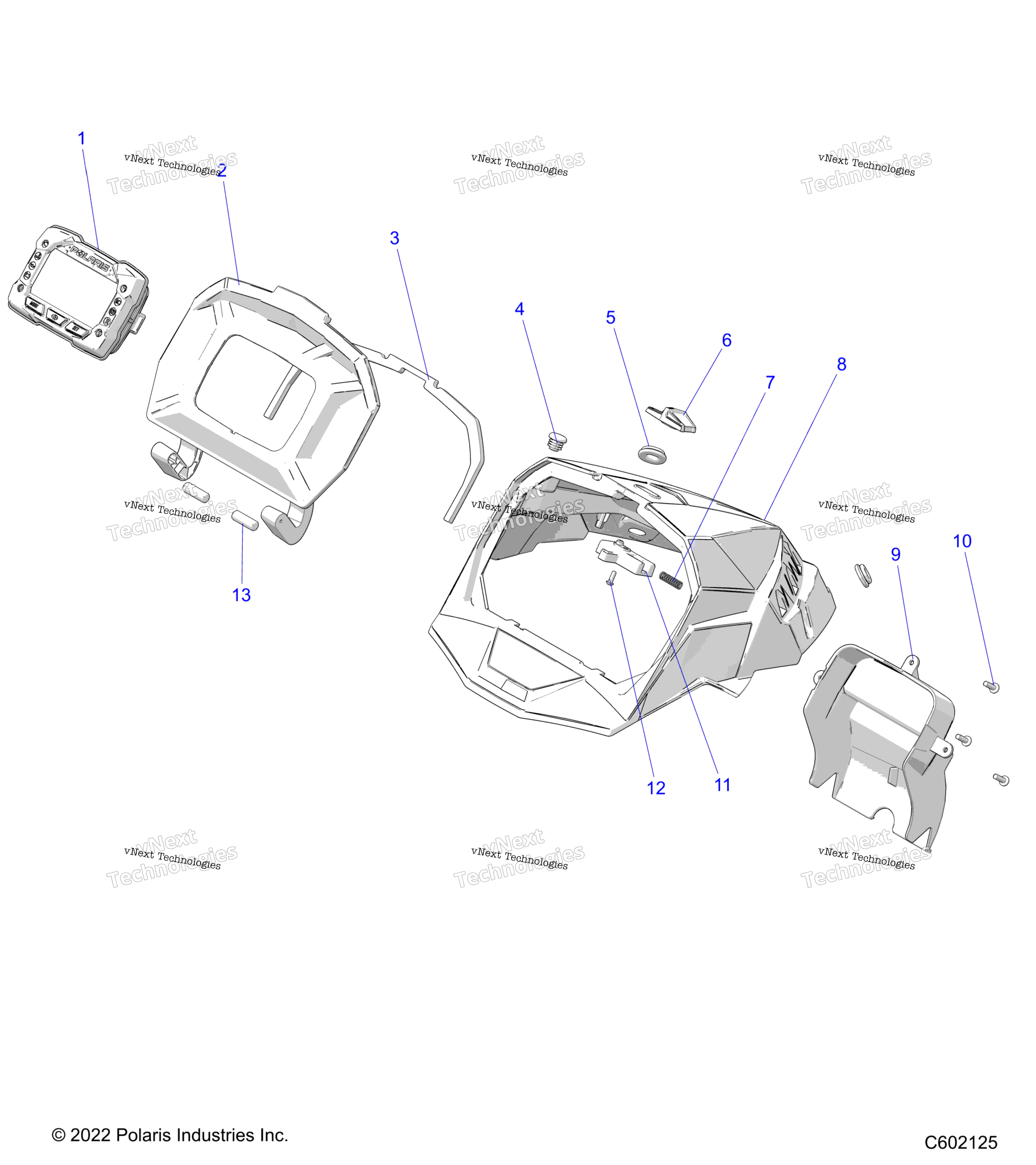 Body, Hood крышка Asm., Std. Gauge