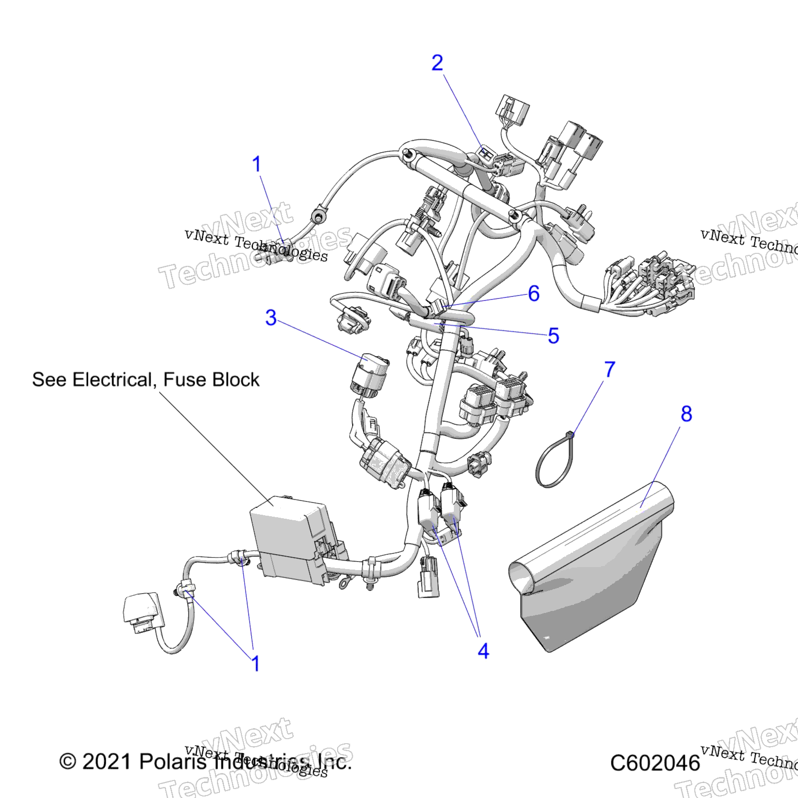 Electrical, провод Harness, Main