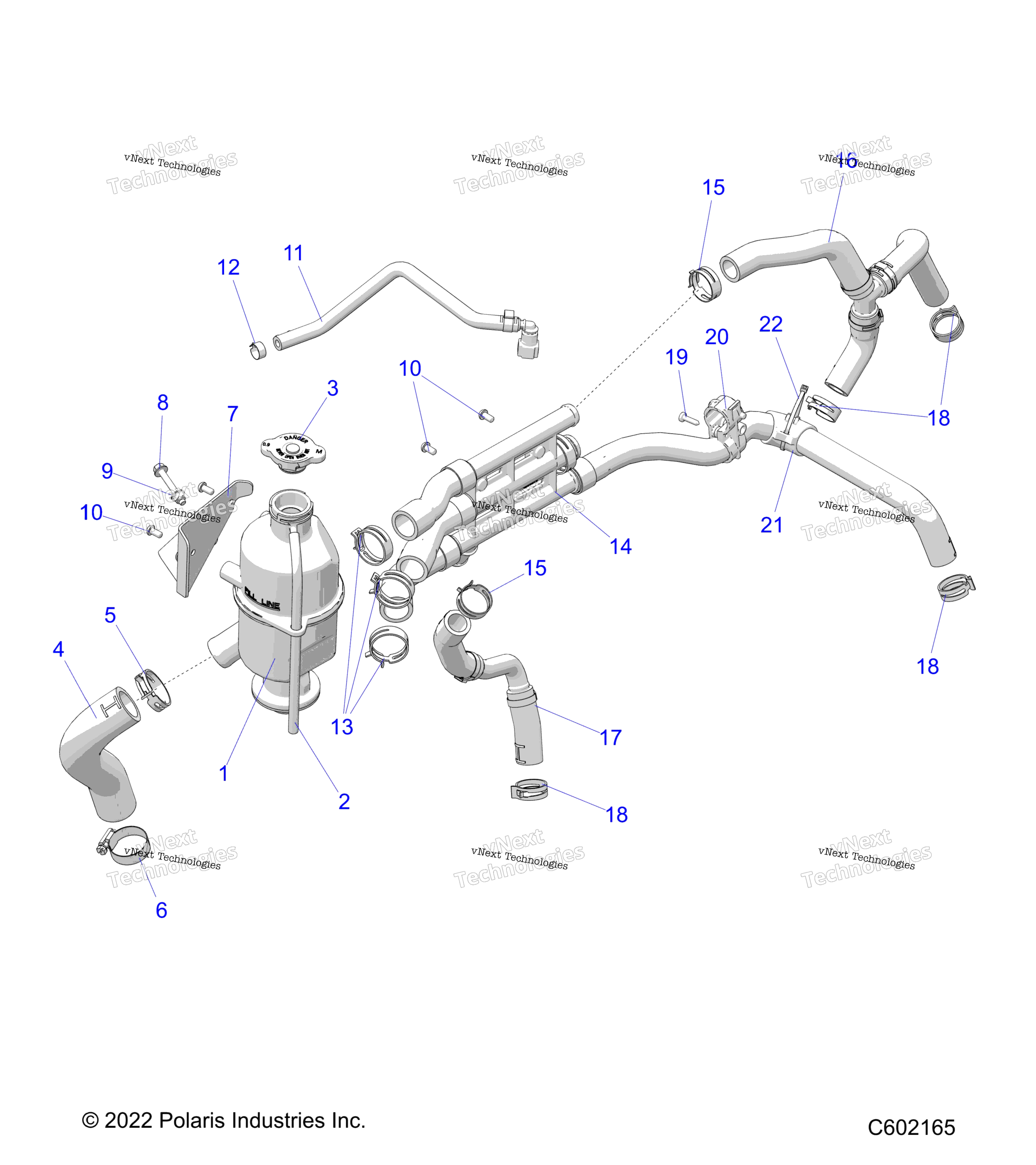Engine, Coolant Bottle и Hoses S24tde9fs