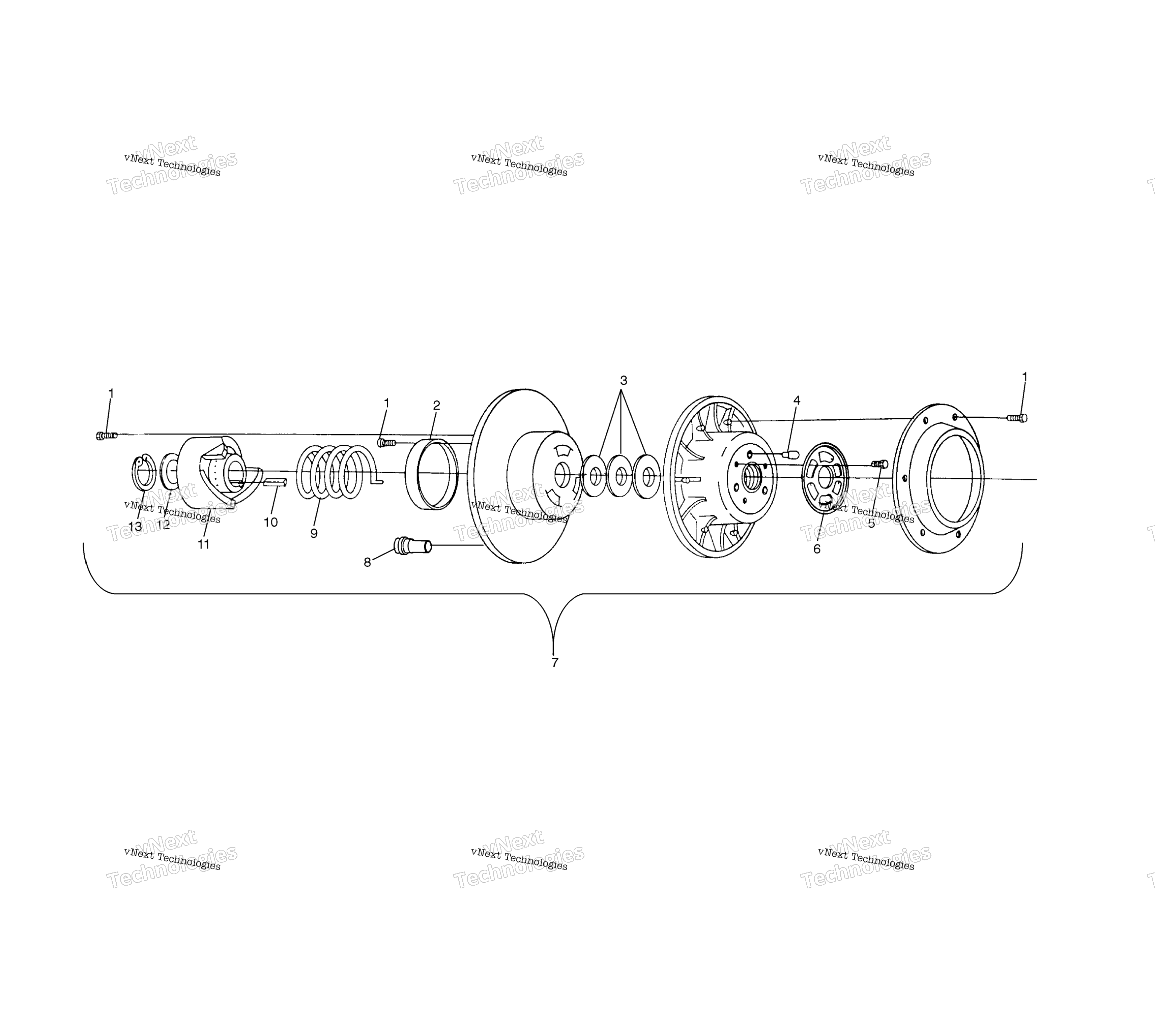 Ведомый Clutch S03nk7cs/As03nl7cs/As03nk8cs/As03nl8cs/A