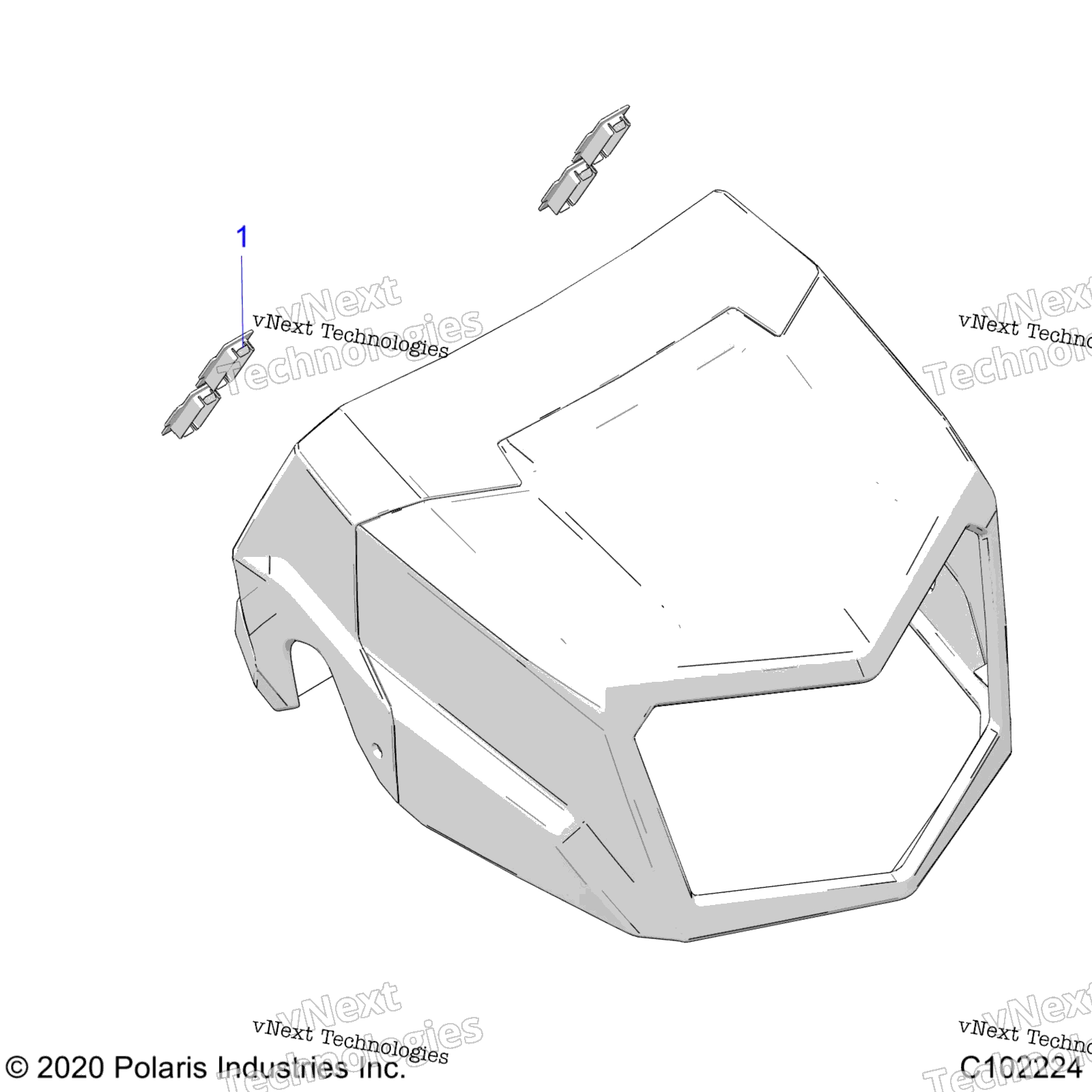 Body, Headlight Pod, Plugs A24see57a1 / A3 / A6 / A9 / B1 / B3 / B6 / B9