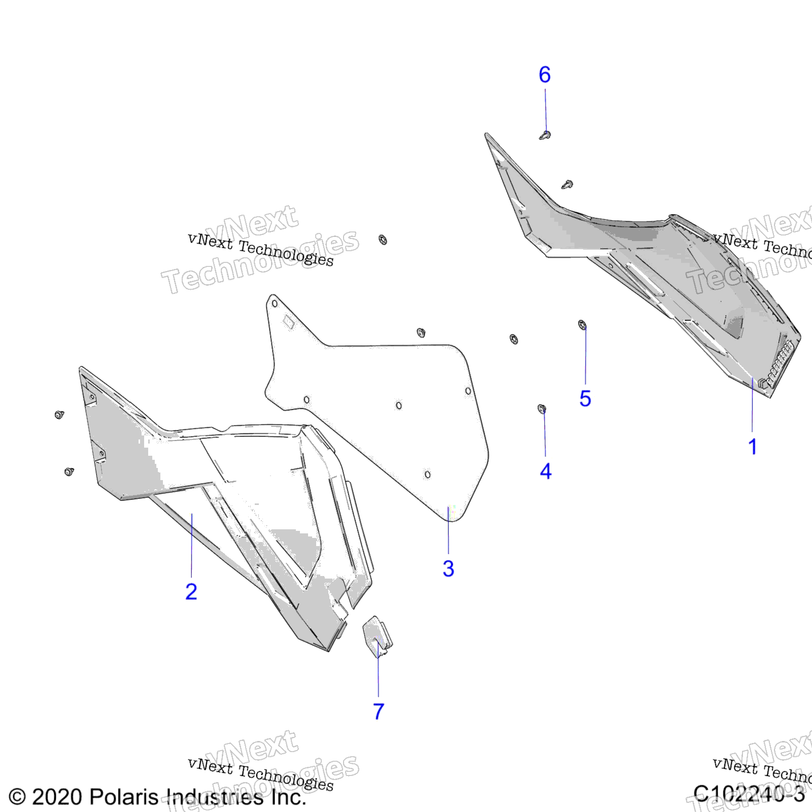Body, Side Panels A24see57a1 / A3 / A6 / A9 / B1 / B3 / B6 / B9