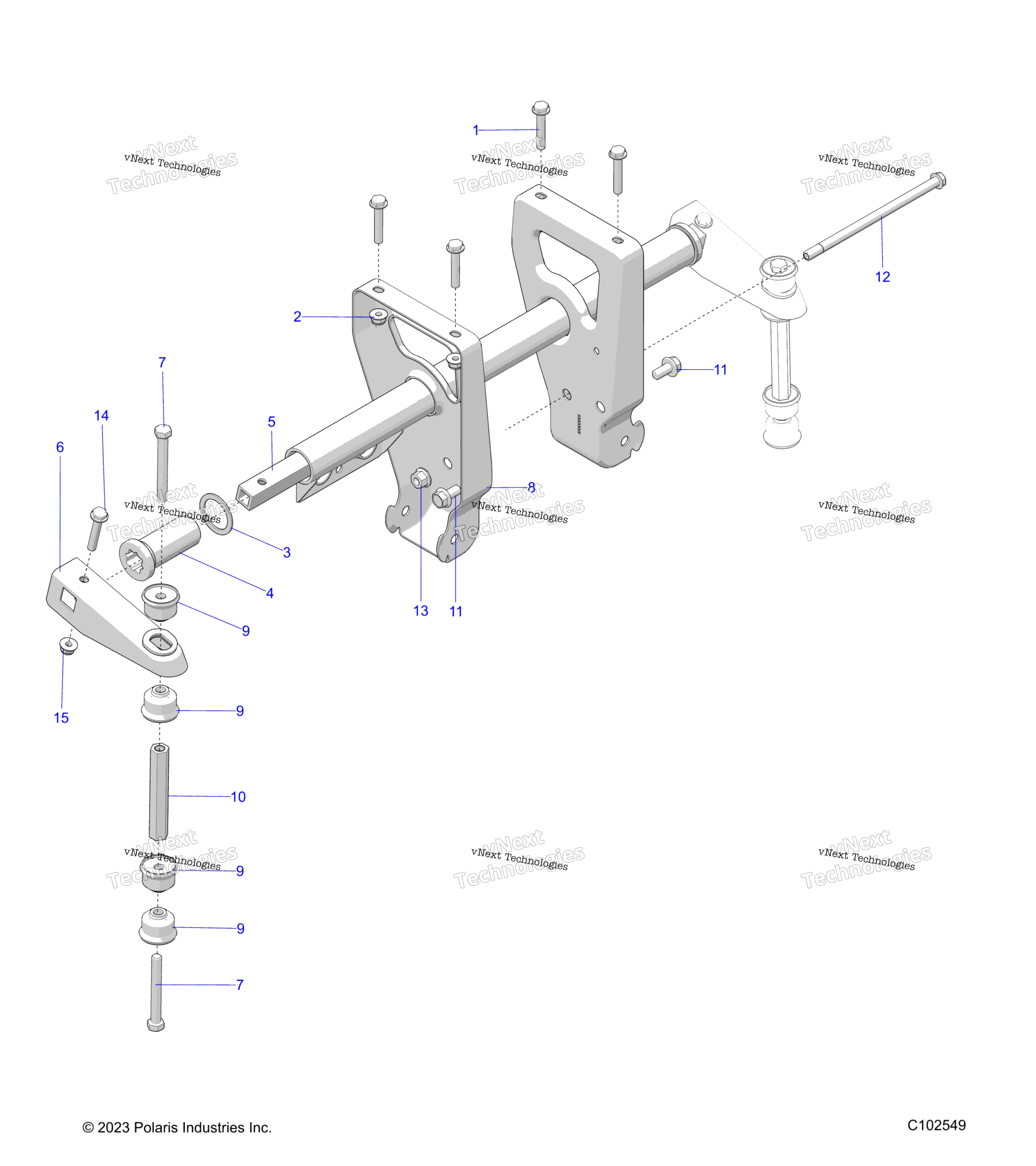 Suspension, Torsion Bar A24see57a1 / A3 / A6 / A9 / B1 / B3 / B6 / B9