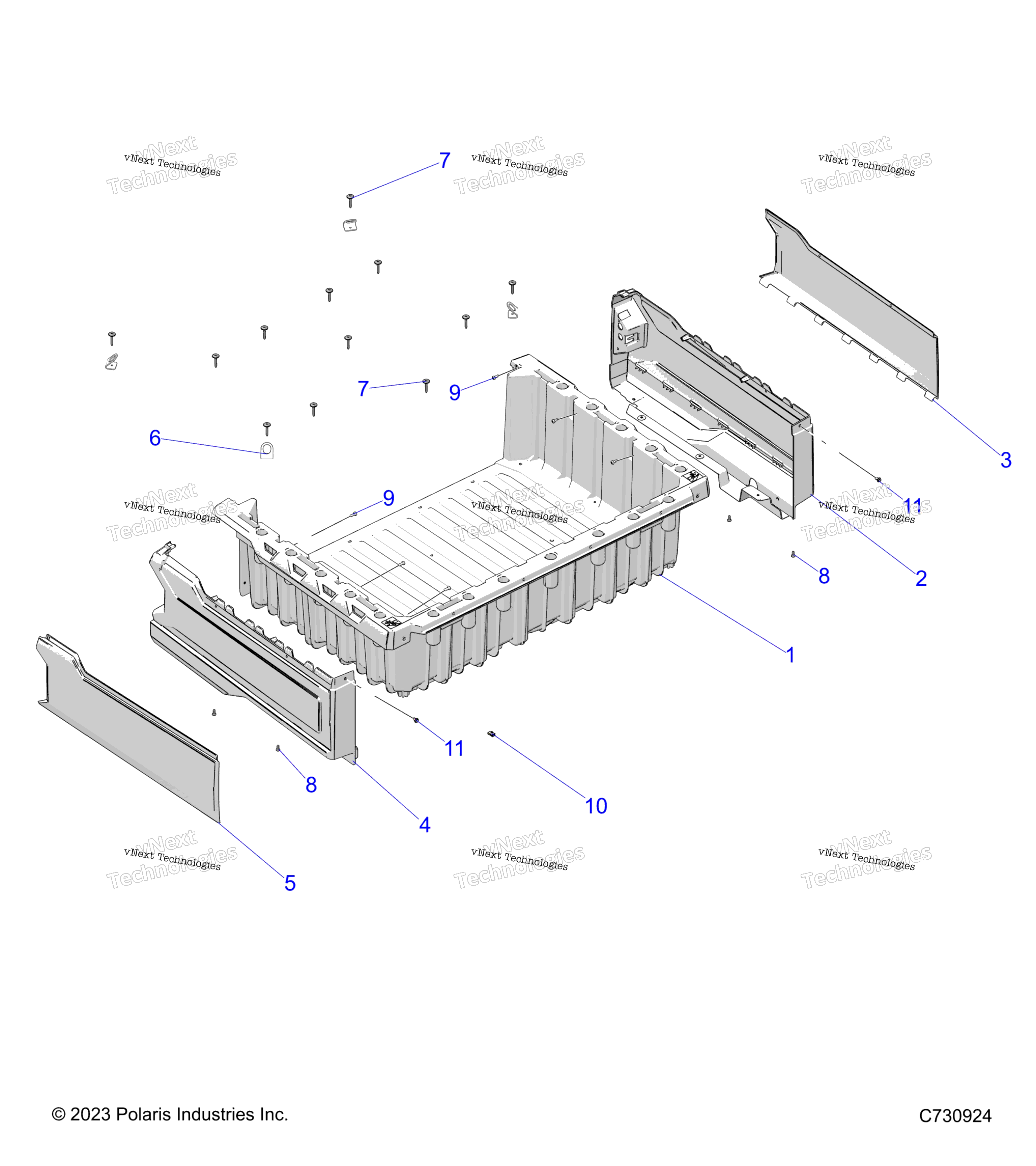 Кузов, кузов Asm. Body, Box Mounting