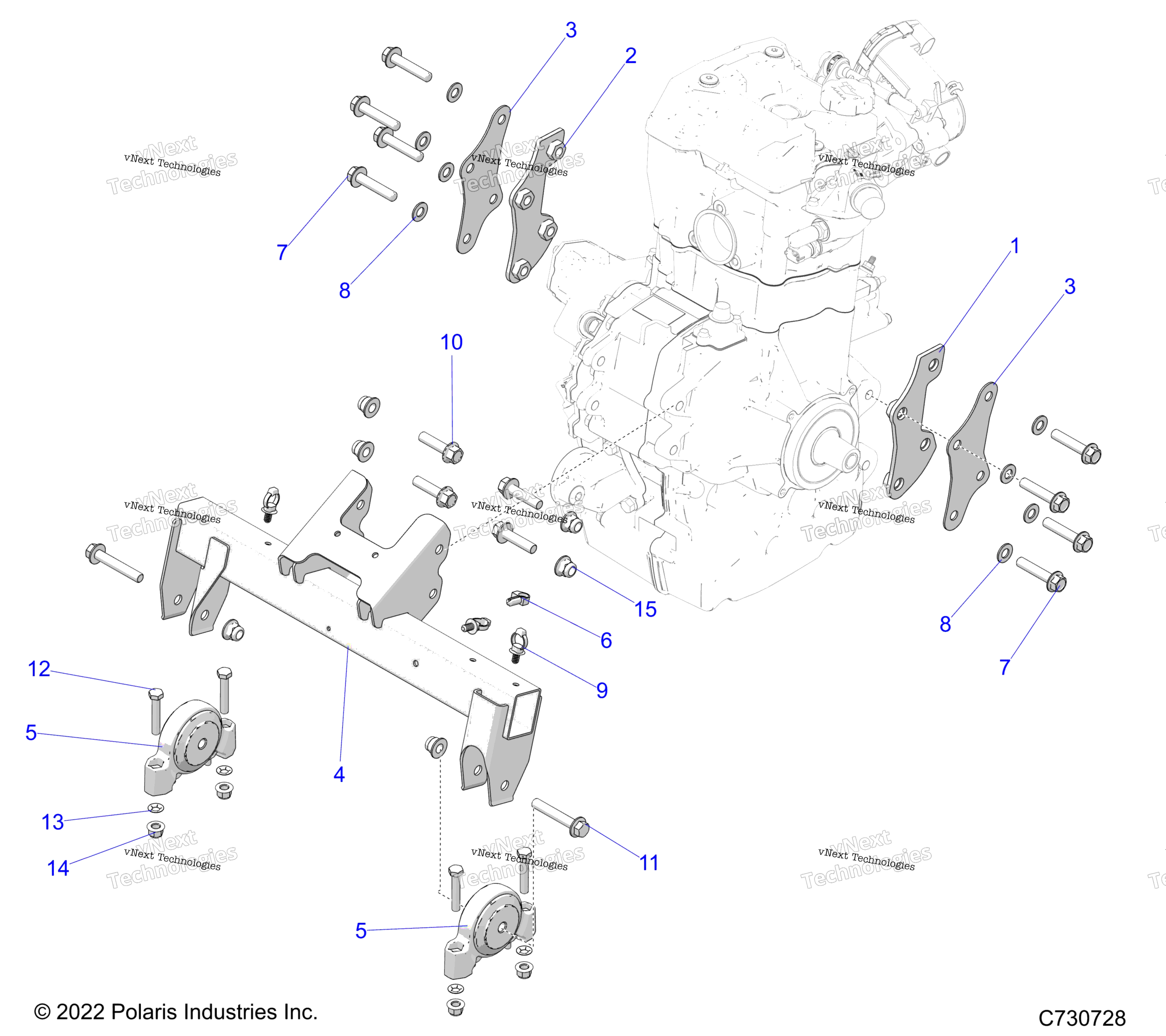 Engine, трансмиссия крепление & Long Block R22cca57a1 / A7