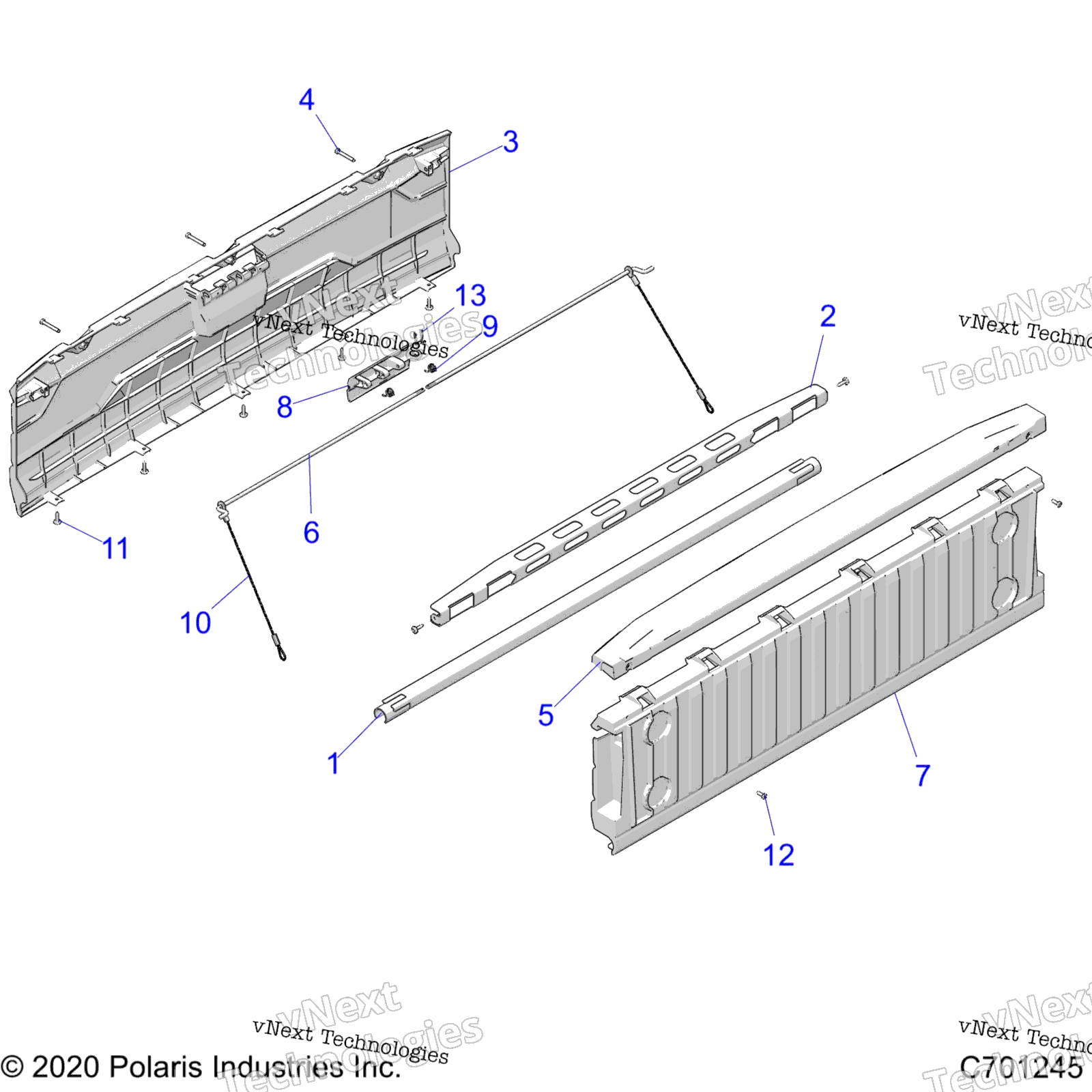 Body, Box, Tailgate R23rse99a9 / B9 / Aj / Bj / Ak / Bk / Ax / Bx