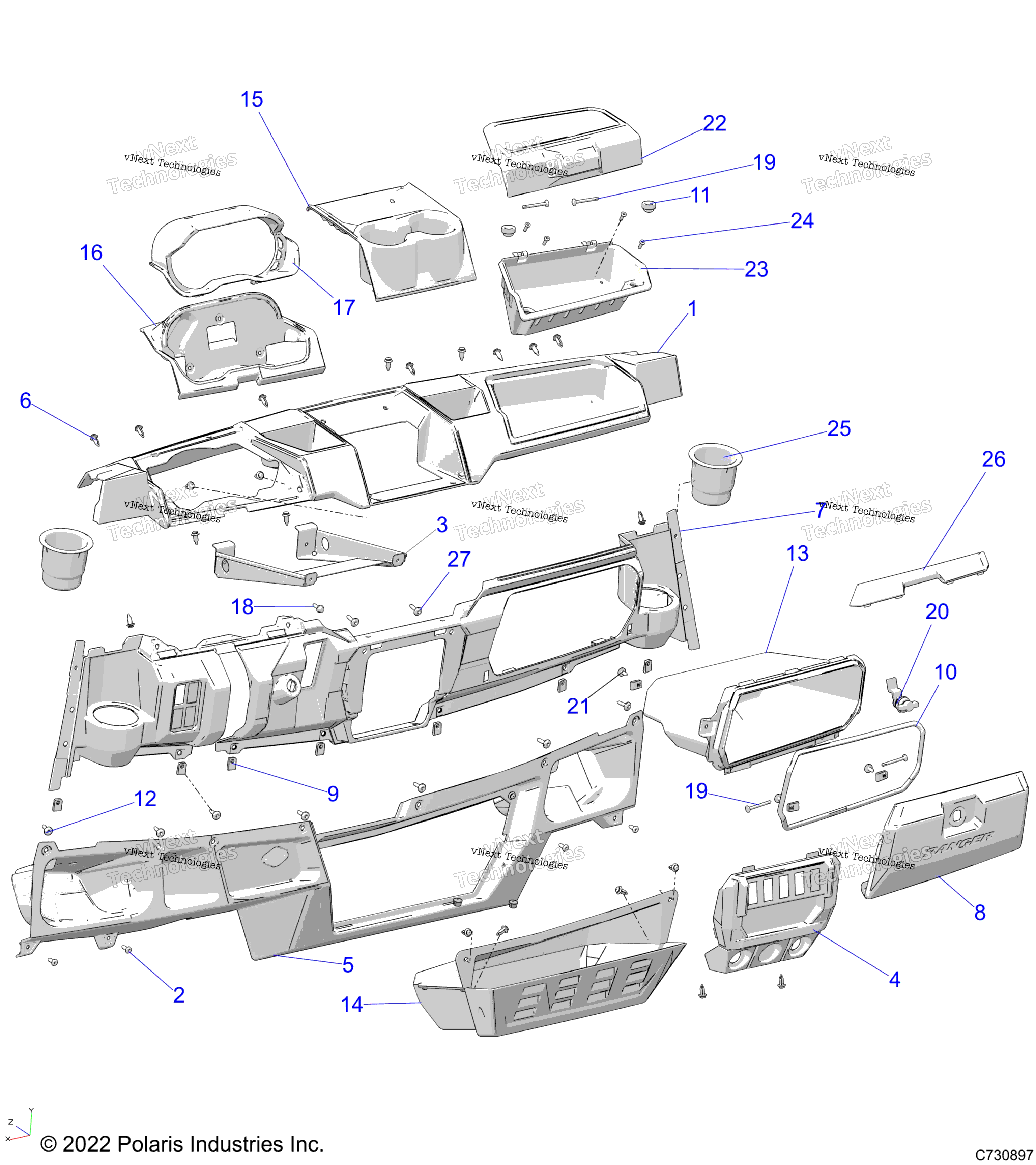 Кузов, панель приборов - R23rse99a9/B9/Aj/Bj/Ak/Bk/Ax/Bx
