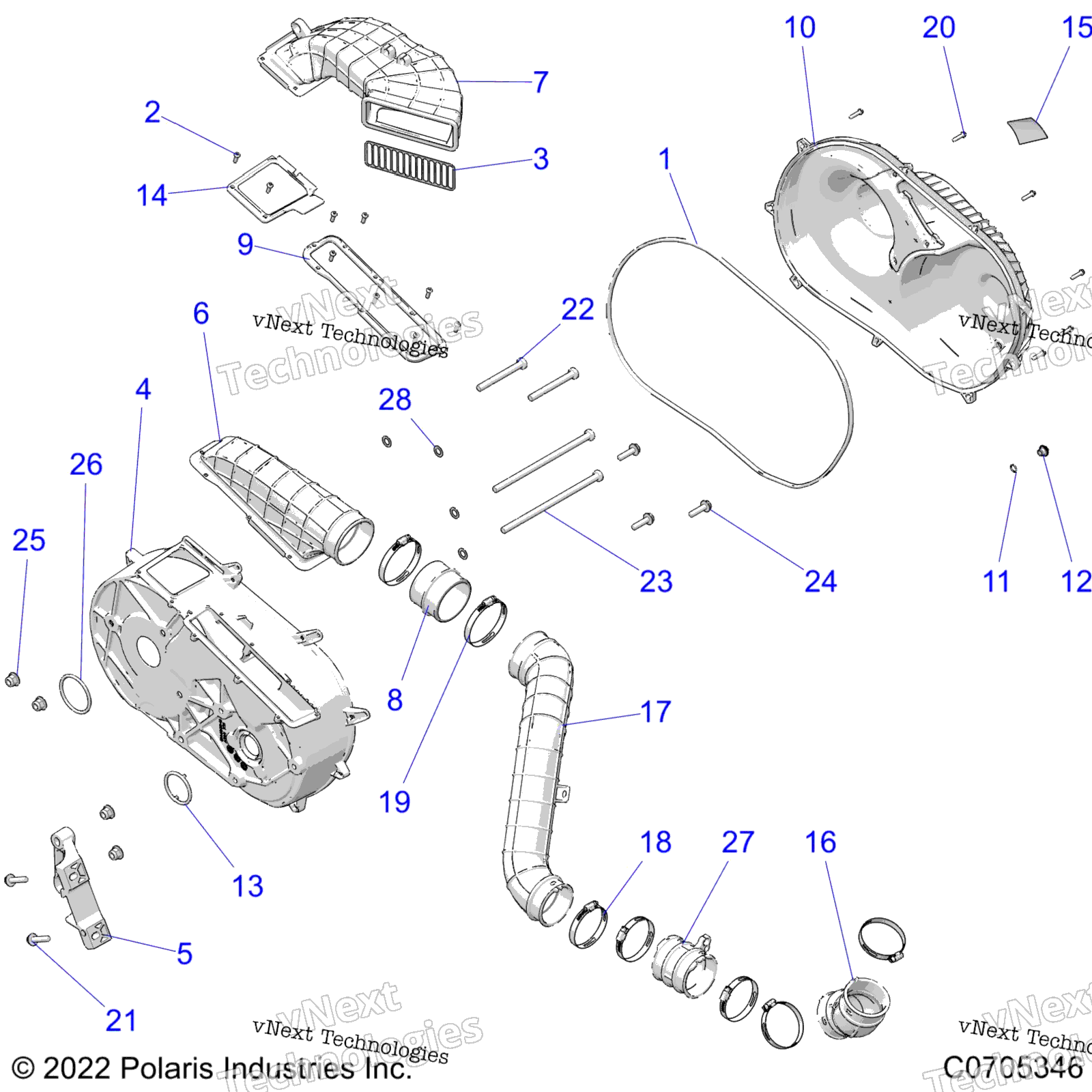 Трансмиссия, крышка сцепления And Ducting - R23rse99a9/B9/Aj/Bj/Ak/Bk/Ax/Bx