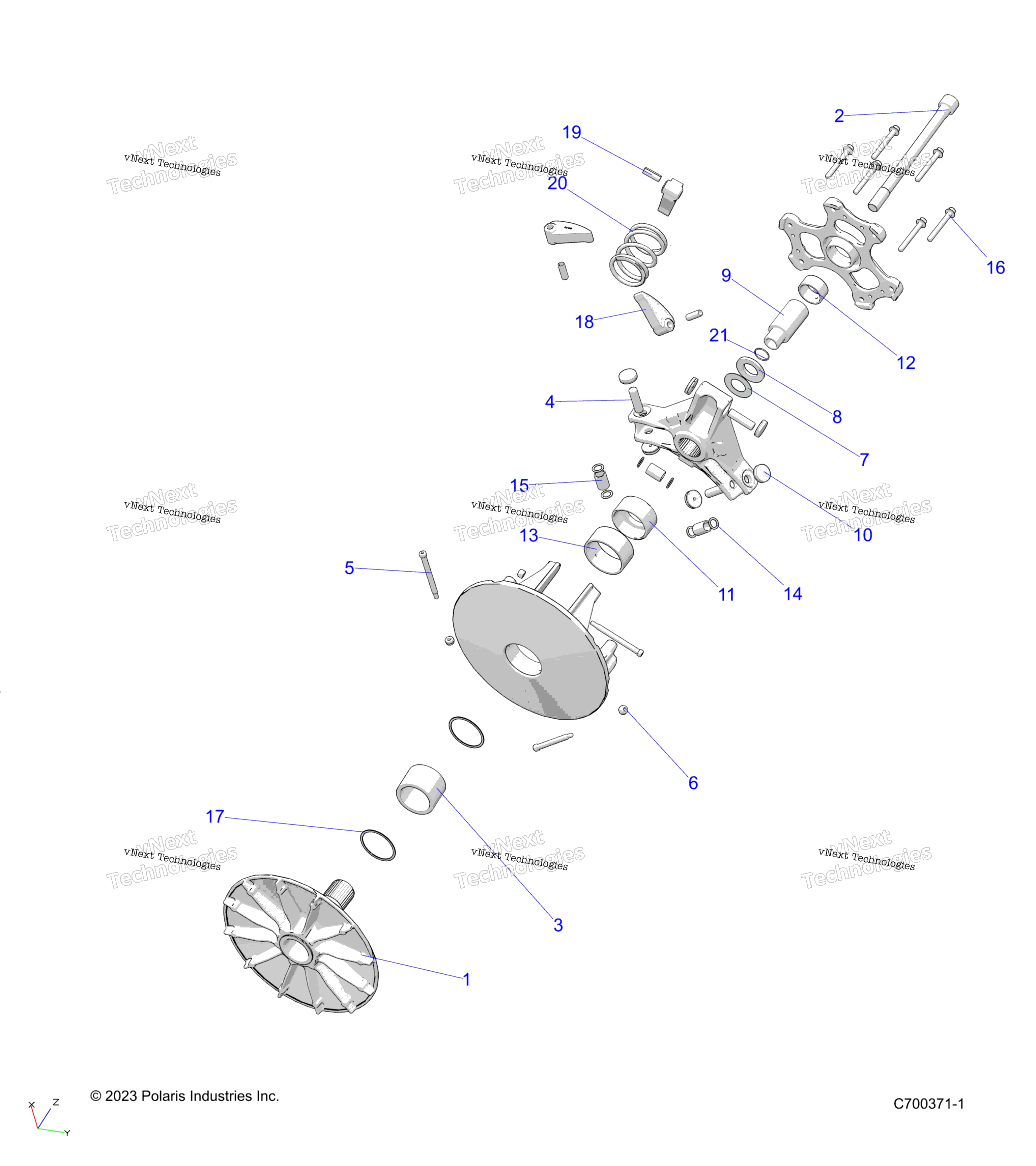 Трансмиссия, первичное сцепление - R23rse99a9/B9/Aj/Bj/Ak/Bk/Ax/Bx