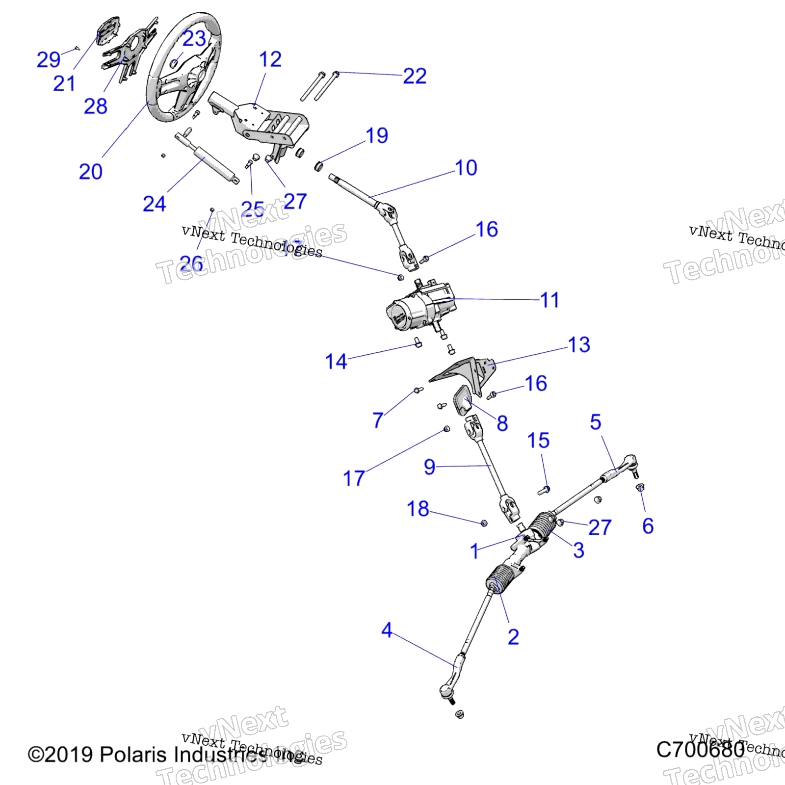 Steering, рулевое управление Asm. R23rse99a9 / B9 / Aj / Bj / Ak / Bk / Ax / Bx