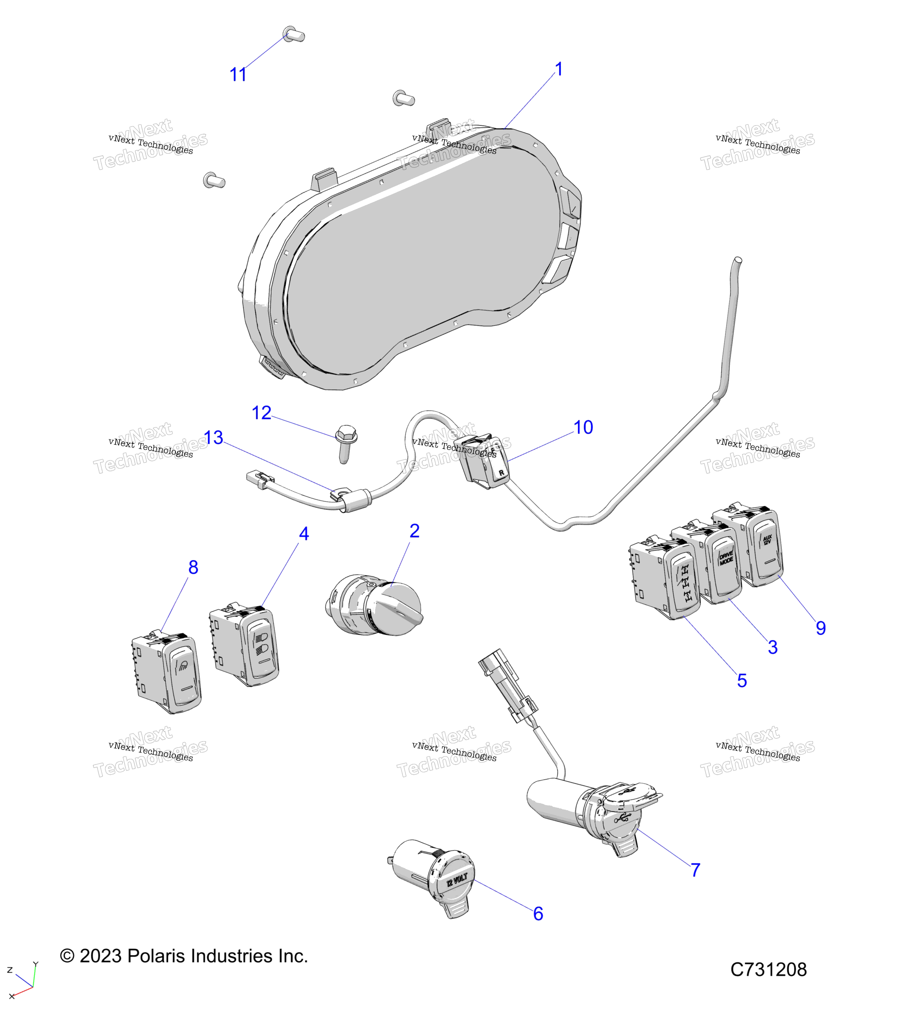 Electrical, панель Instruments