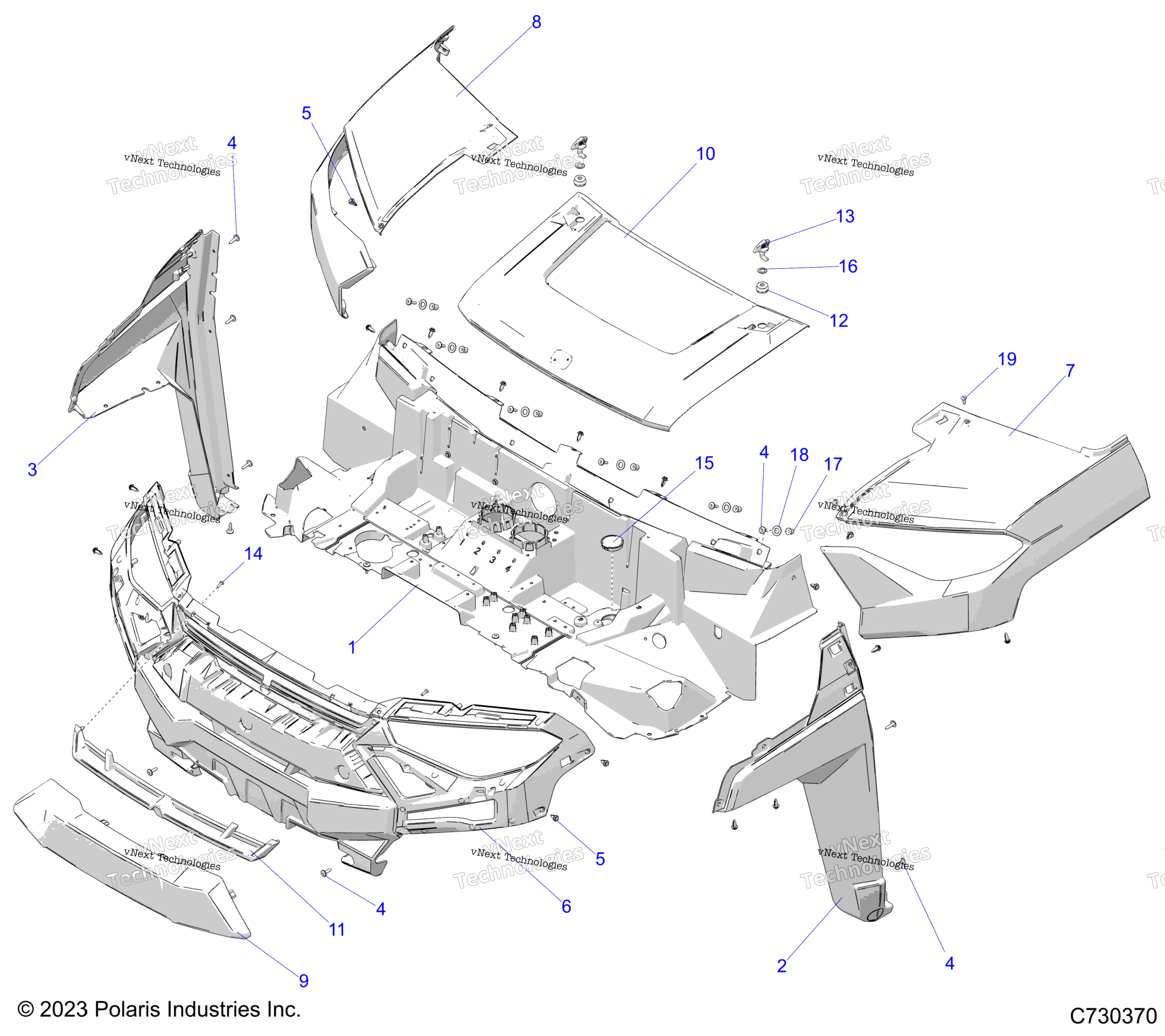 Body, Hood и передний Fenders