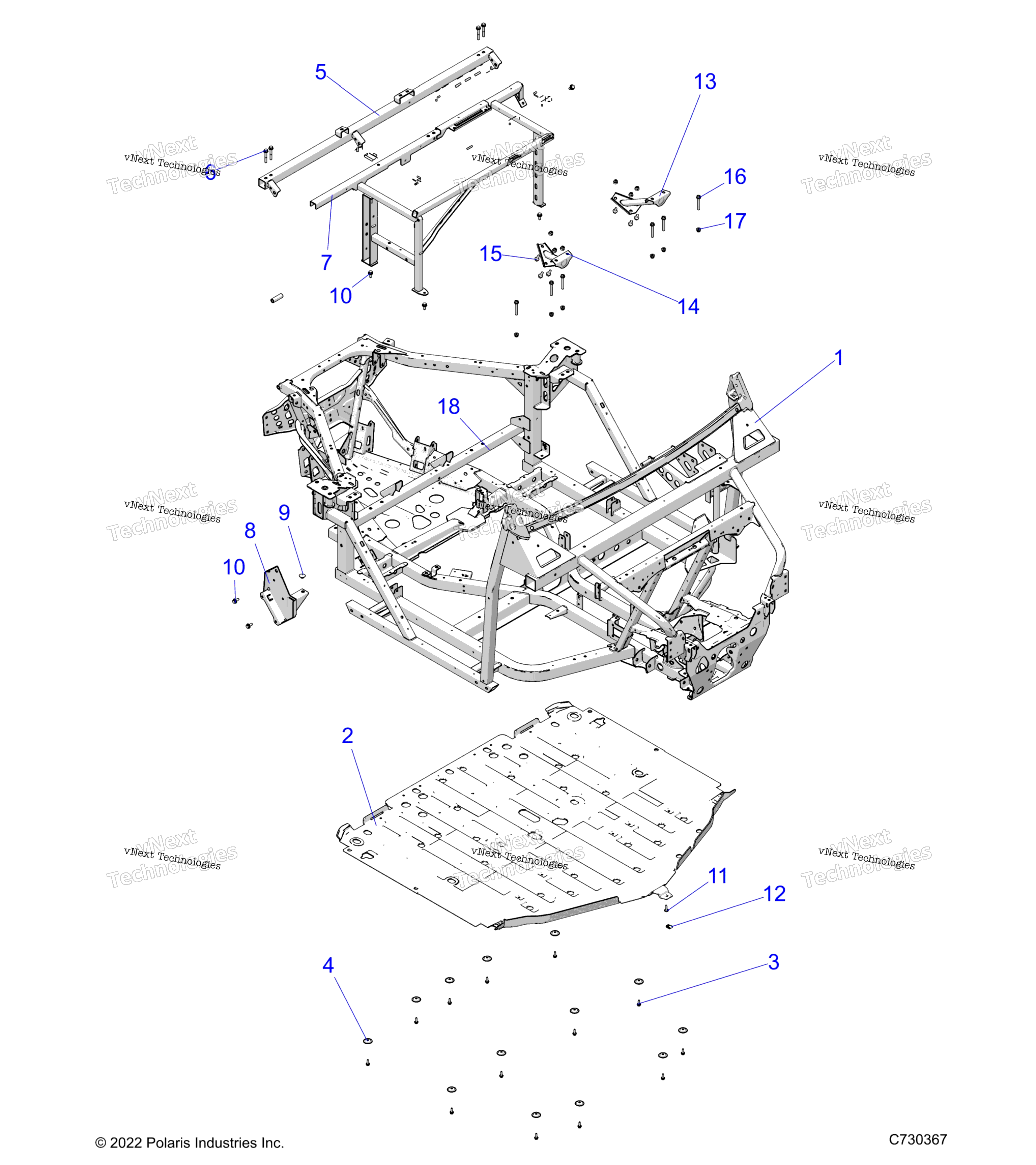 Шасси, основная рама And Skid Plates R23e3gc3fd/Sc3cd/Sc3fd