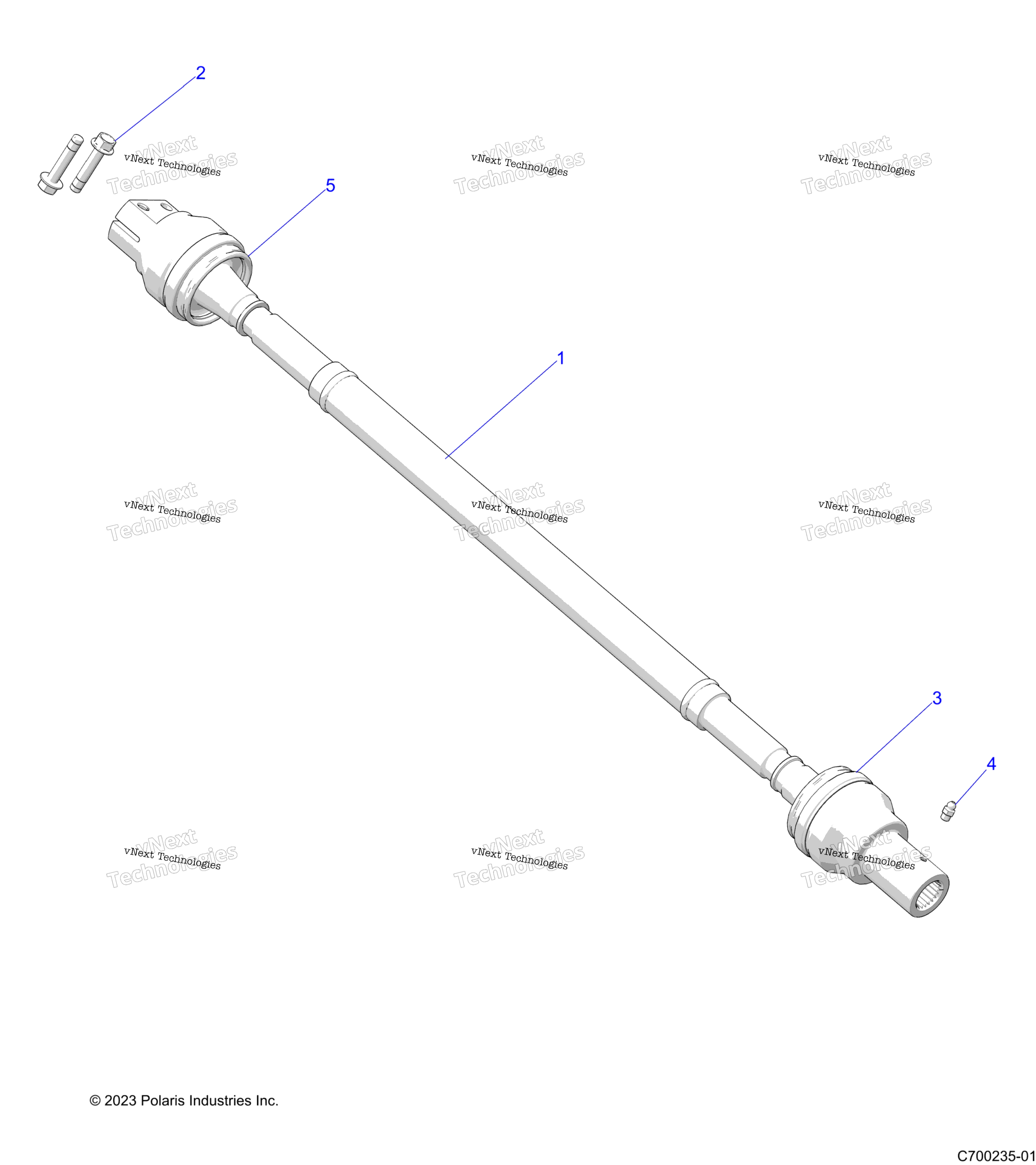 Привод Train, Rear Prop Shaft R23e3gc3fd/Sc3cd/Sc3fd