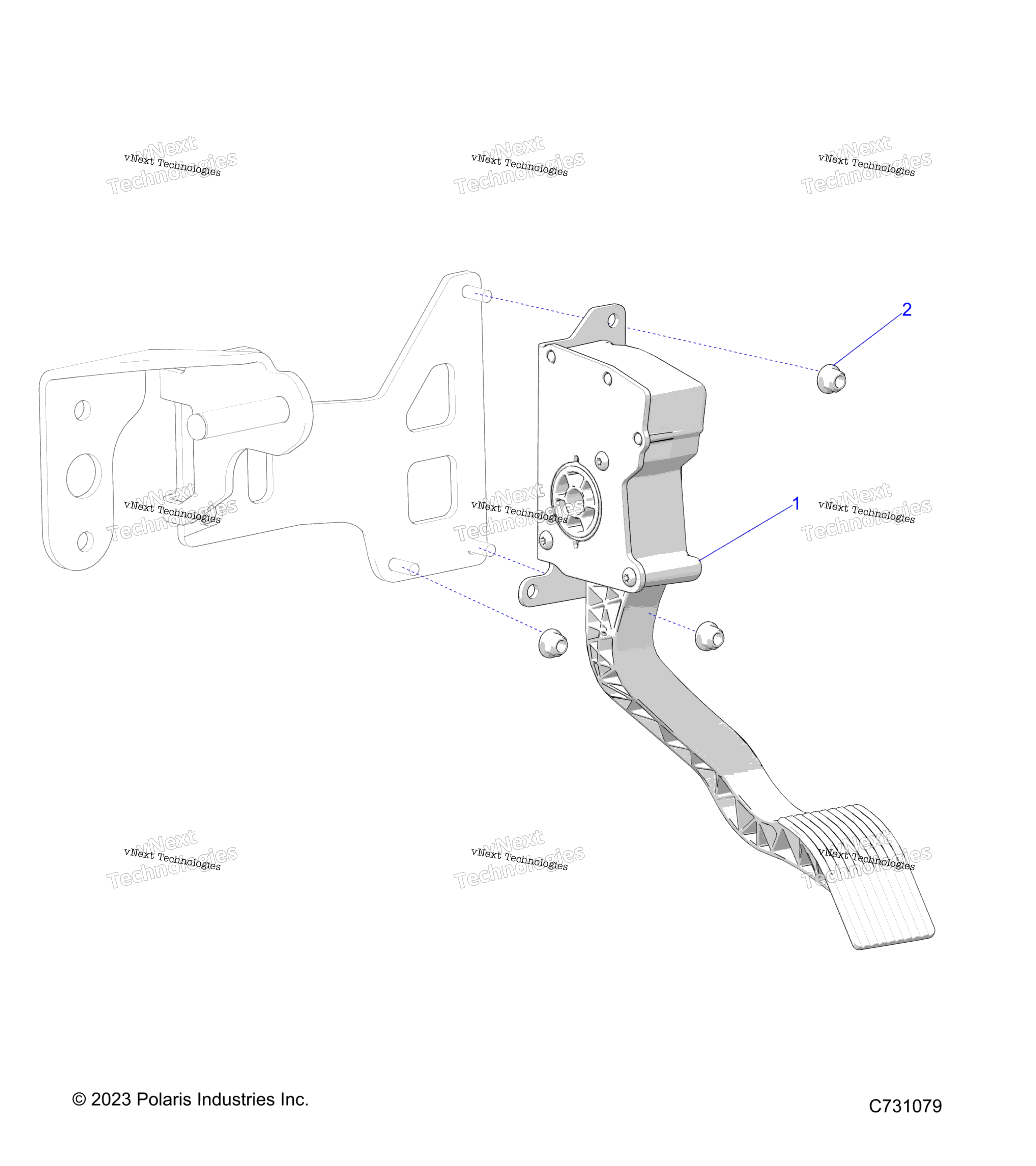 Engine, Throttle Pedal R23e3gc3fd / Sc3cd / Sc3fd