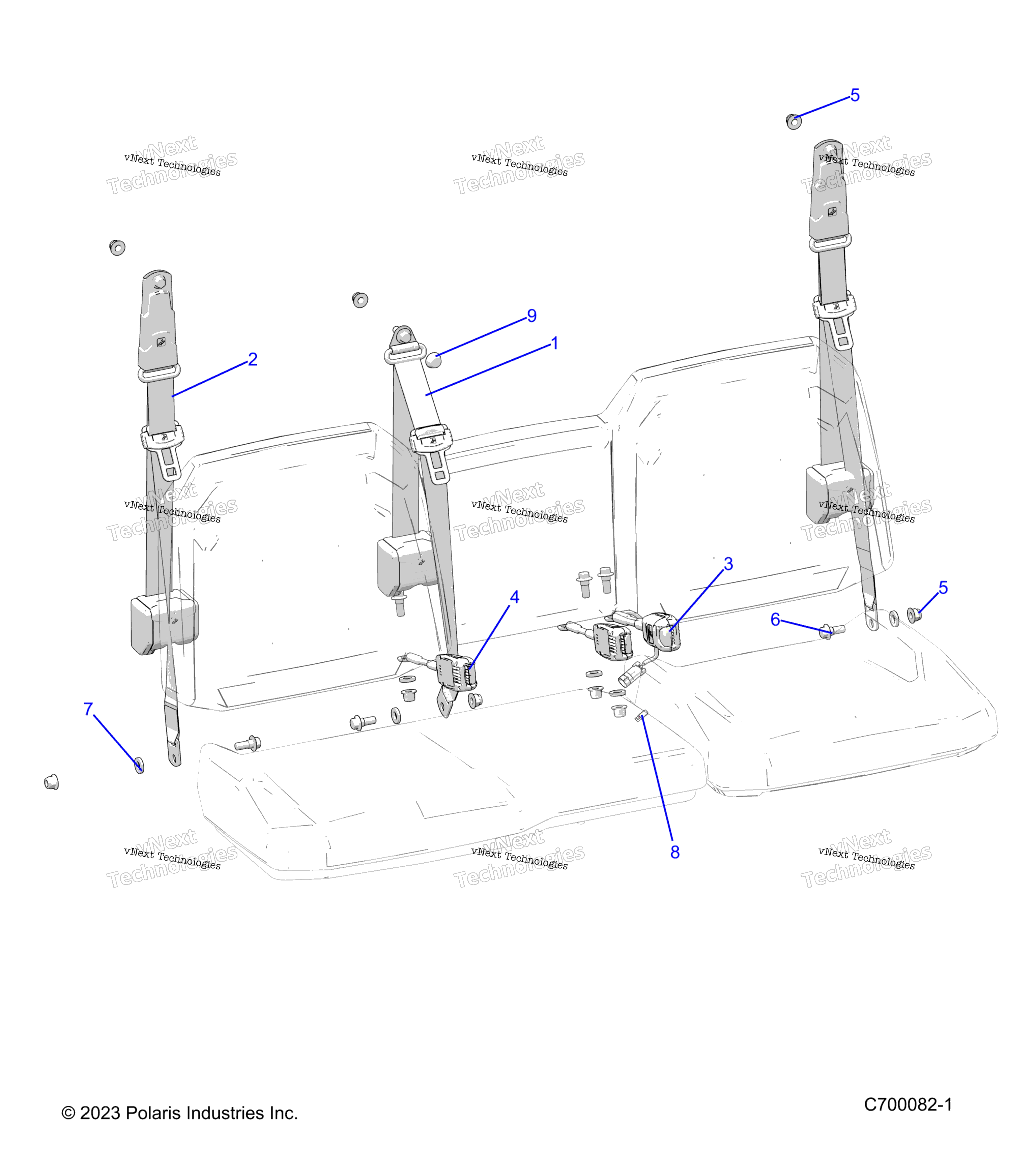 Кузов, сиденье Belt Mounting