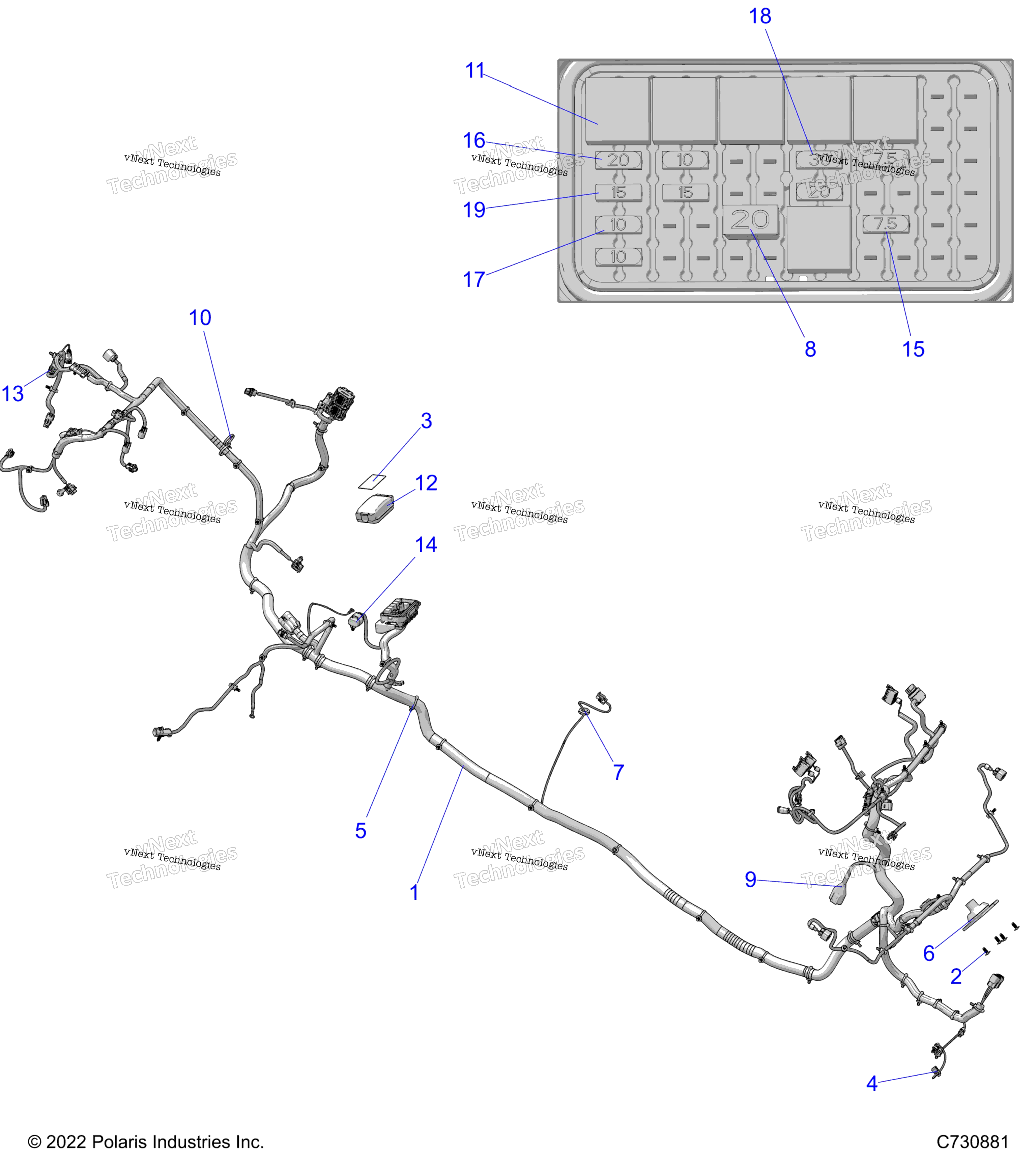 Electrical, провод Harnesses, Chassis