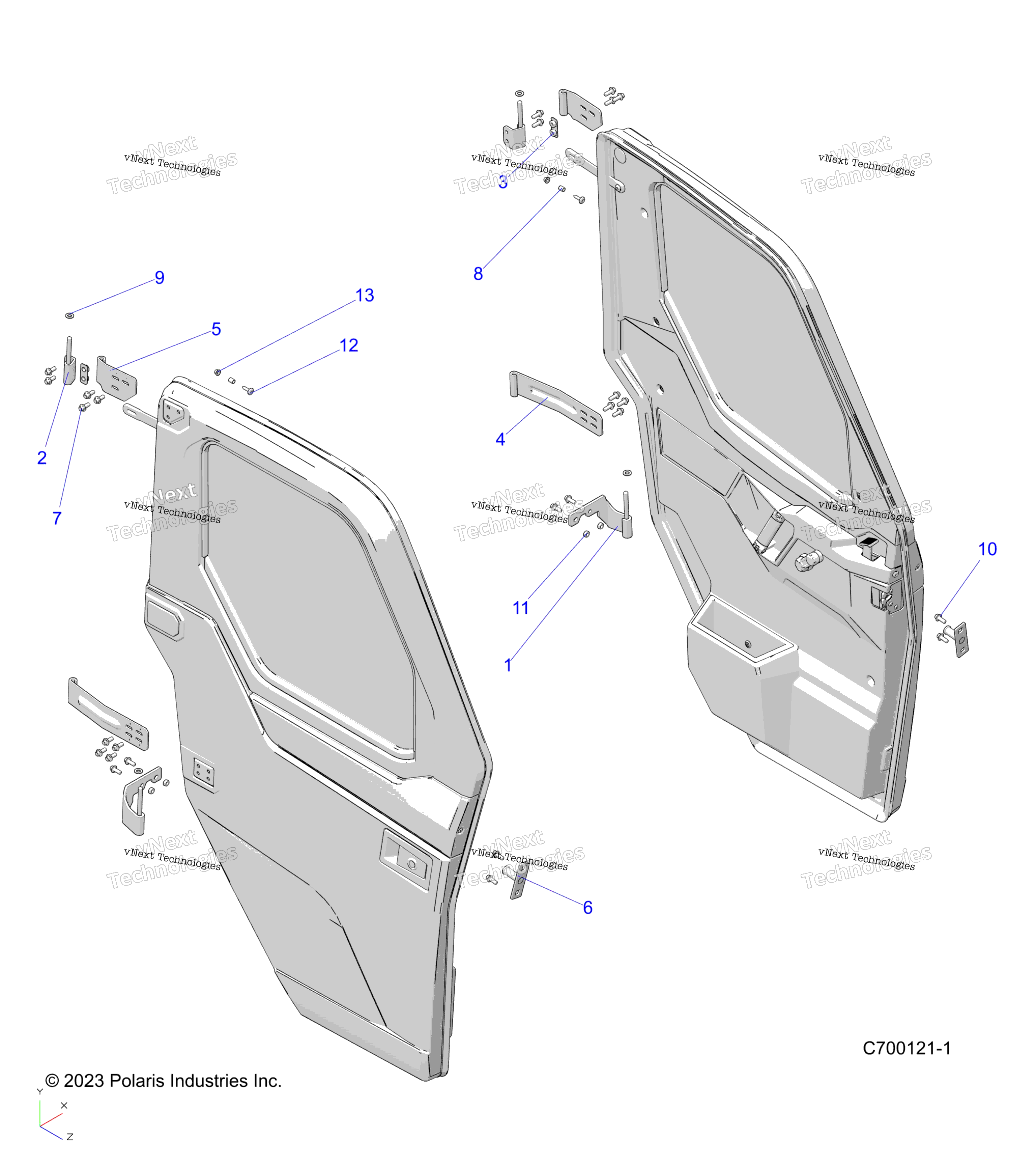 Body, Door, Full, крепление