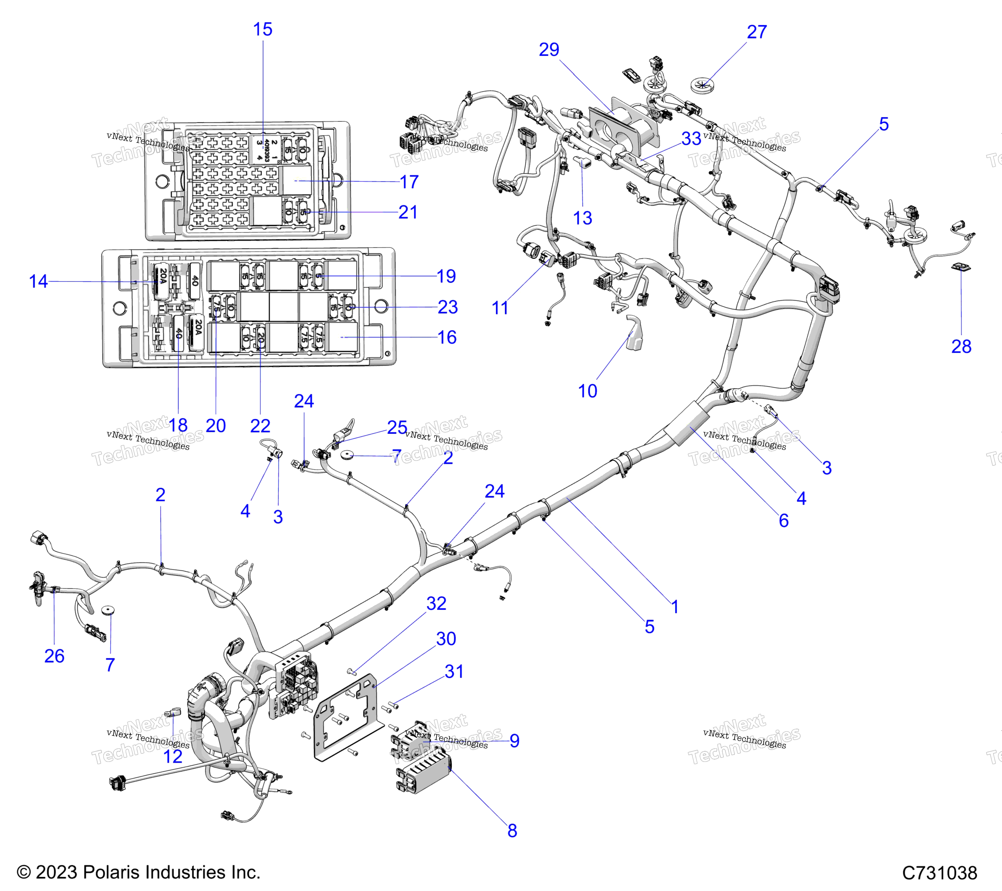 Electrical, провод Harness, Chassis