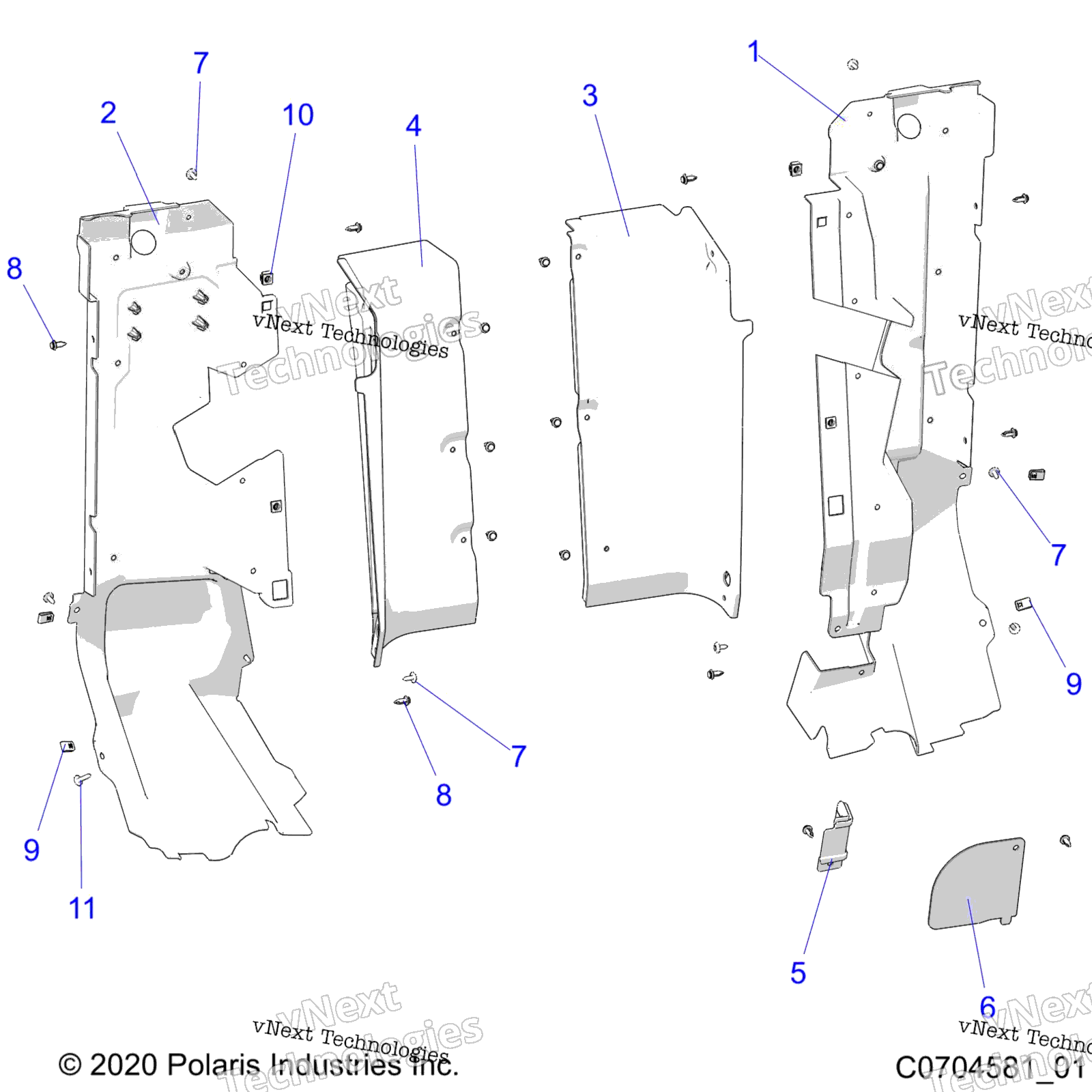 Body, задний Closeoff, Side Panels #2