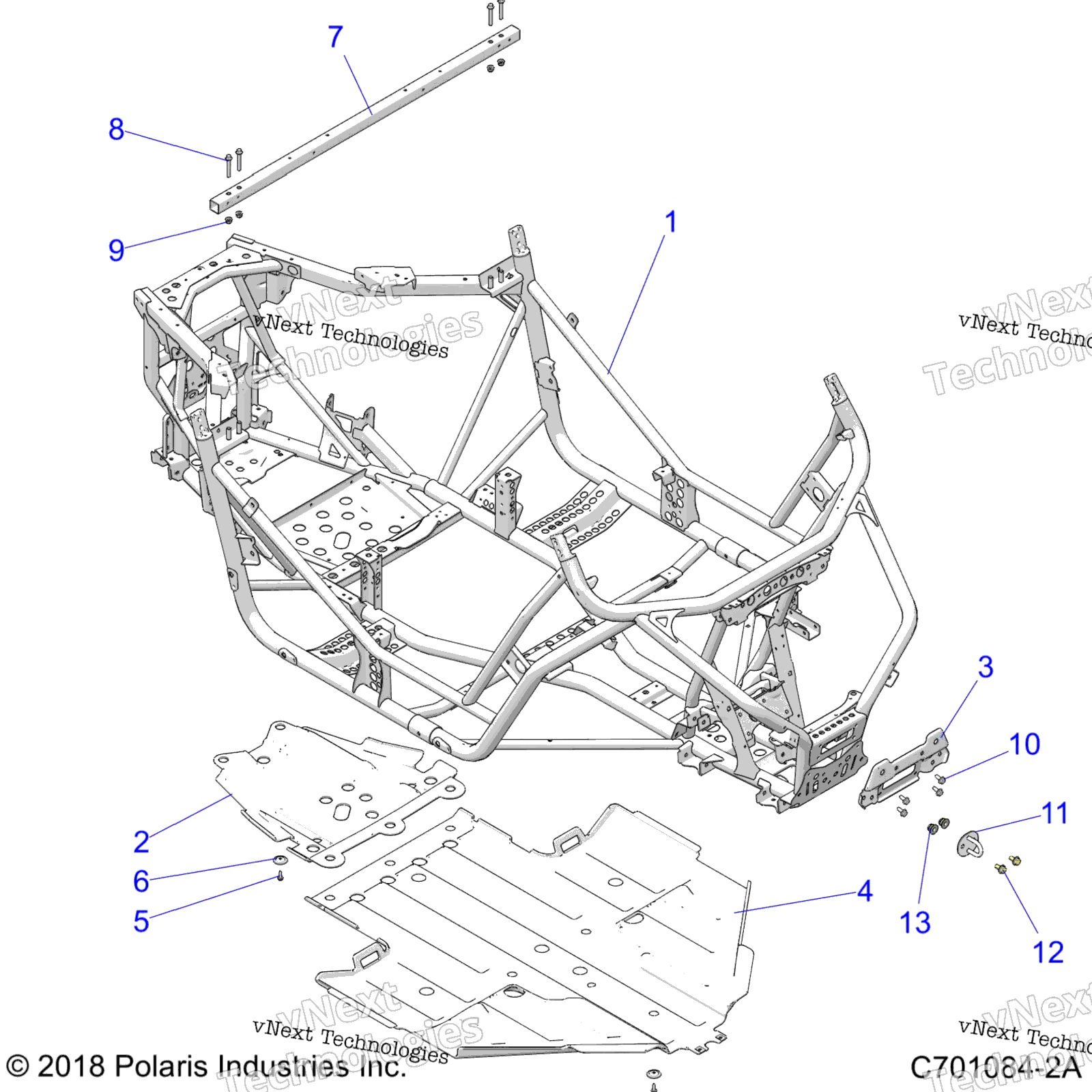 Шасси, основная рама And Skid Plate
