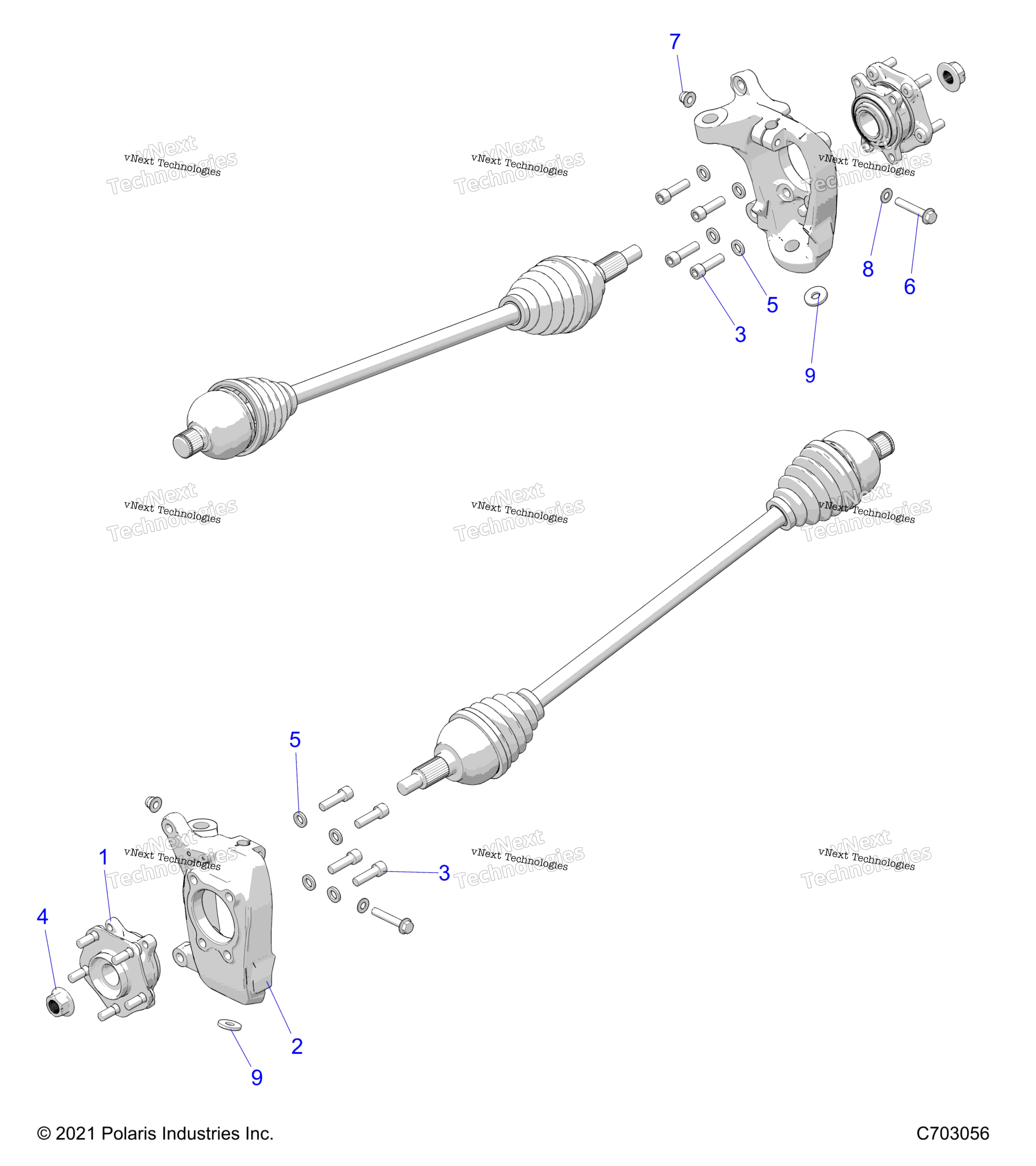 Подвеска, передняя Carrier And Hub
