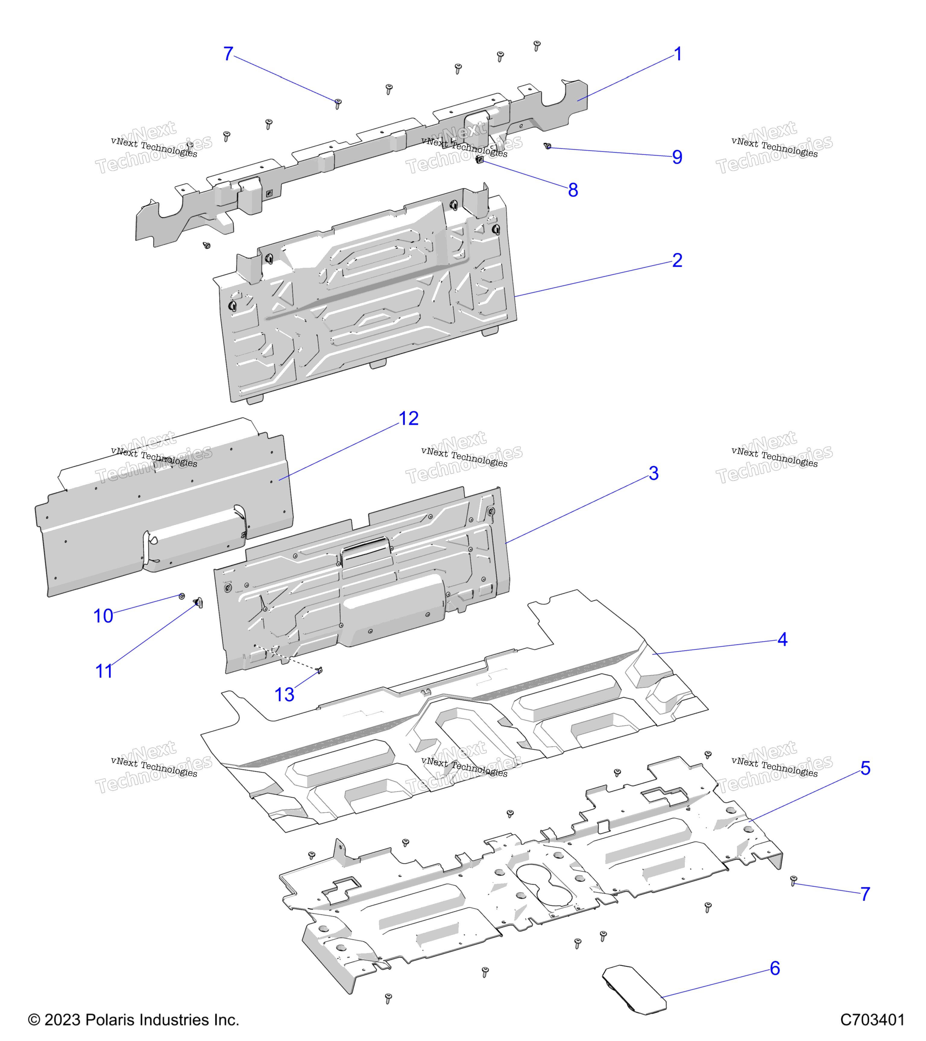 Body, задний Closeoff, Side Panels