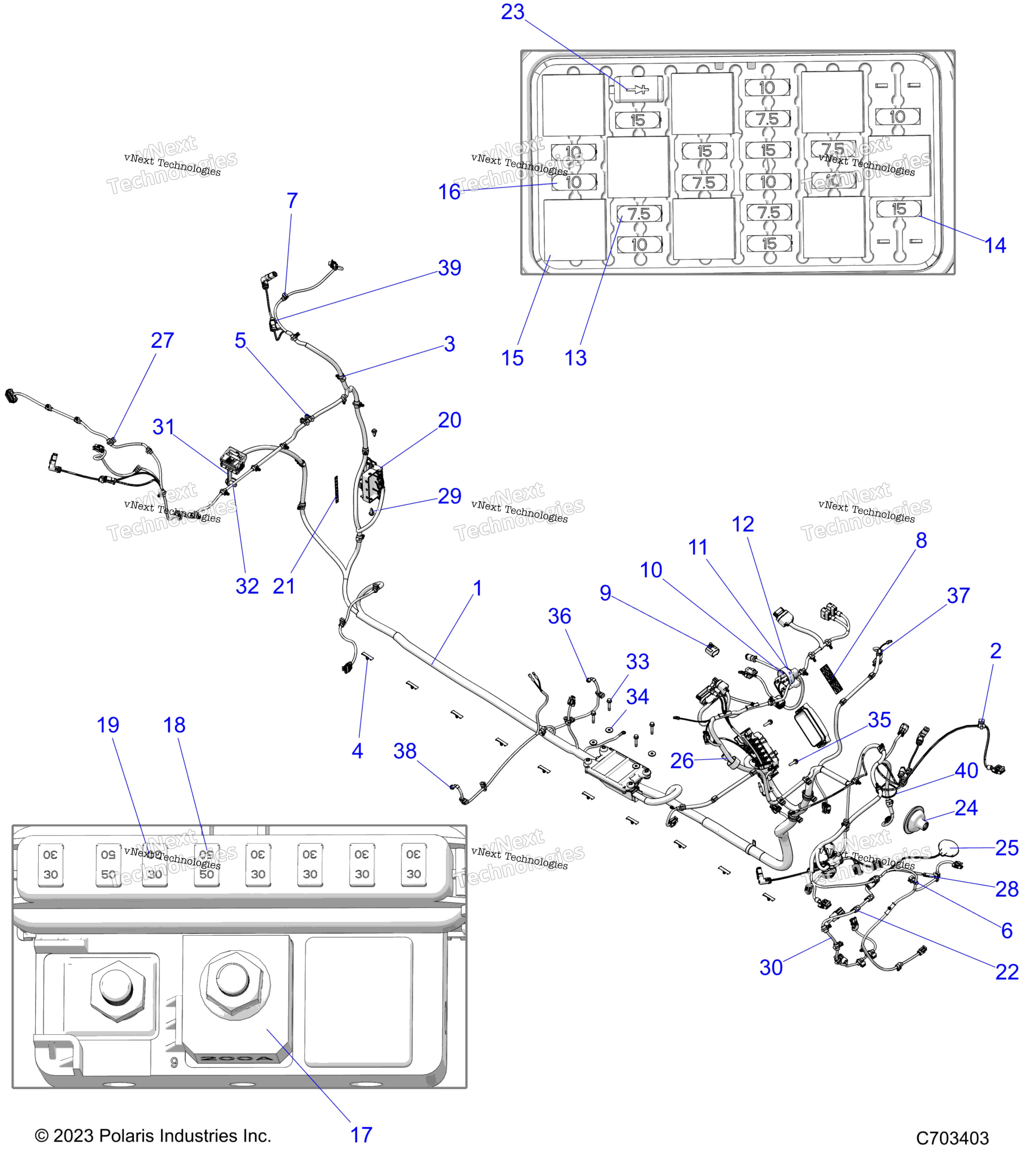 Electrical, провод Harness, Chassis, Premium