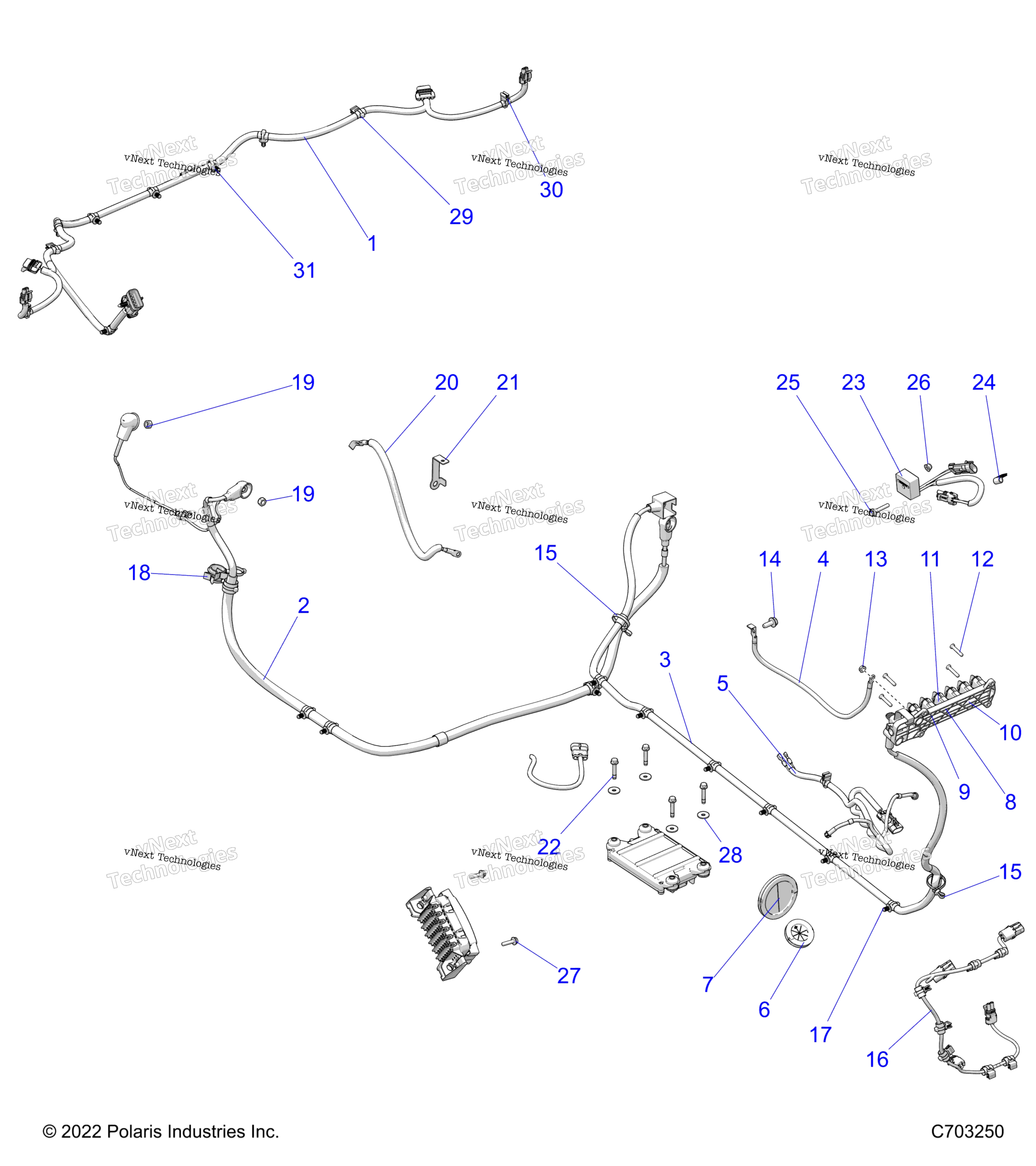 Electrical, провод Harness, Peripheral