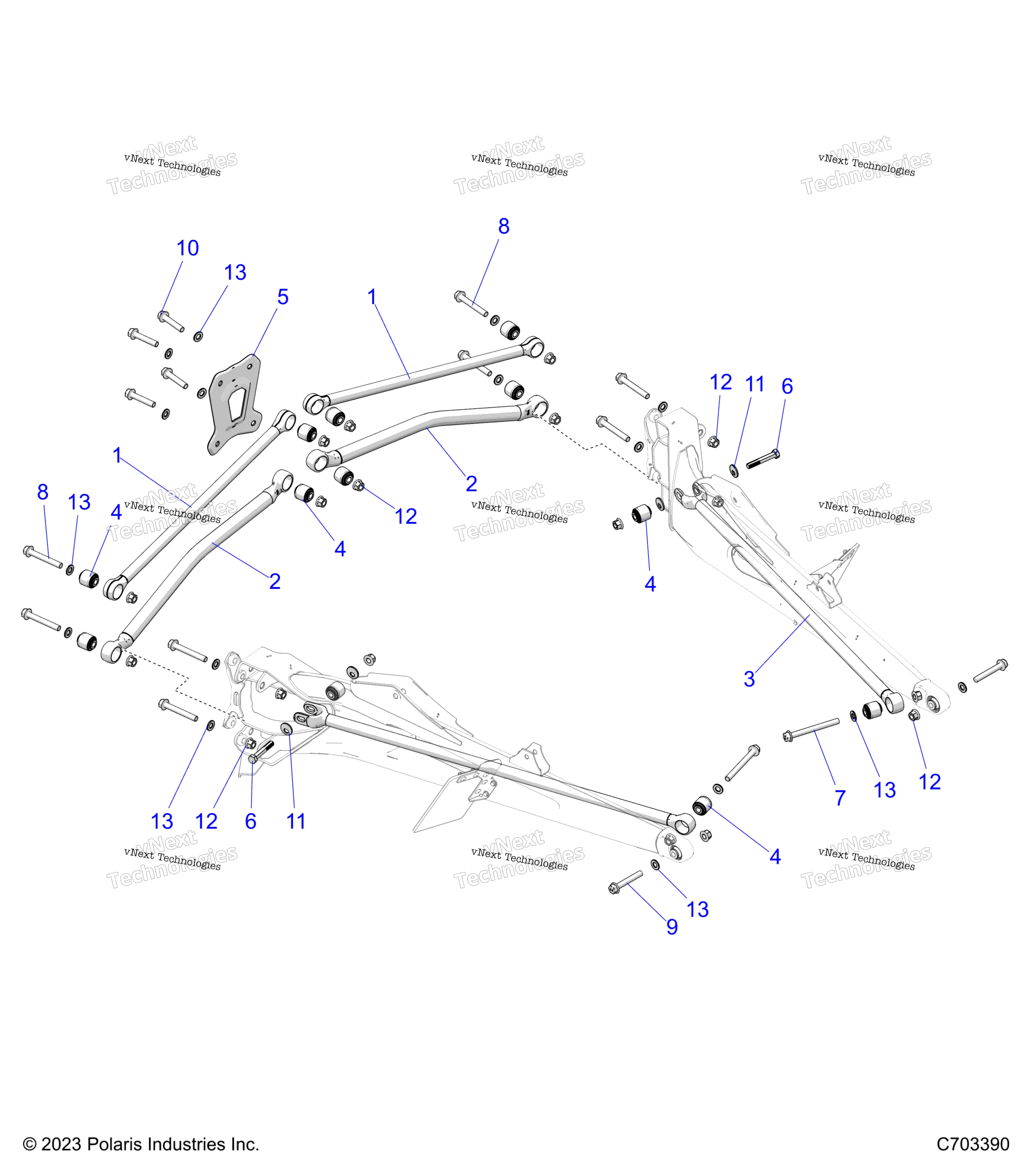 Подвеска, задняя Trailing Arms Mounting (C703390