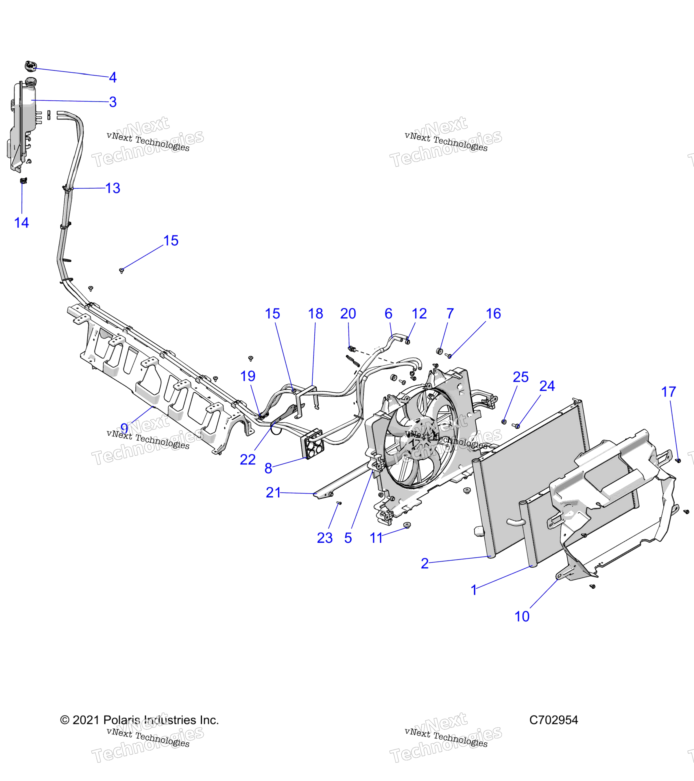 Engine, Cooling, радиатор