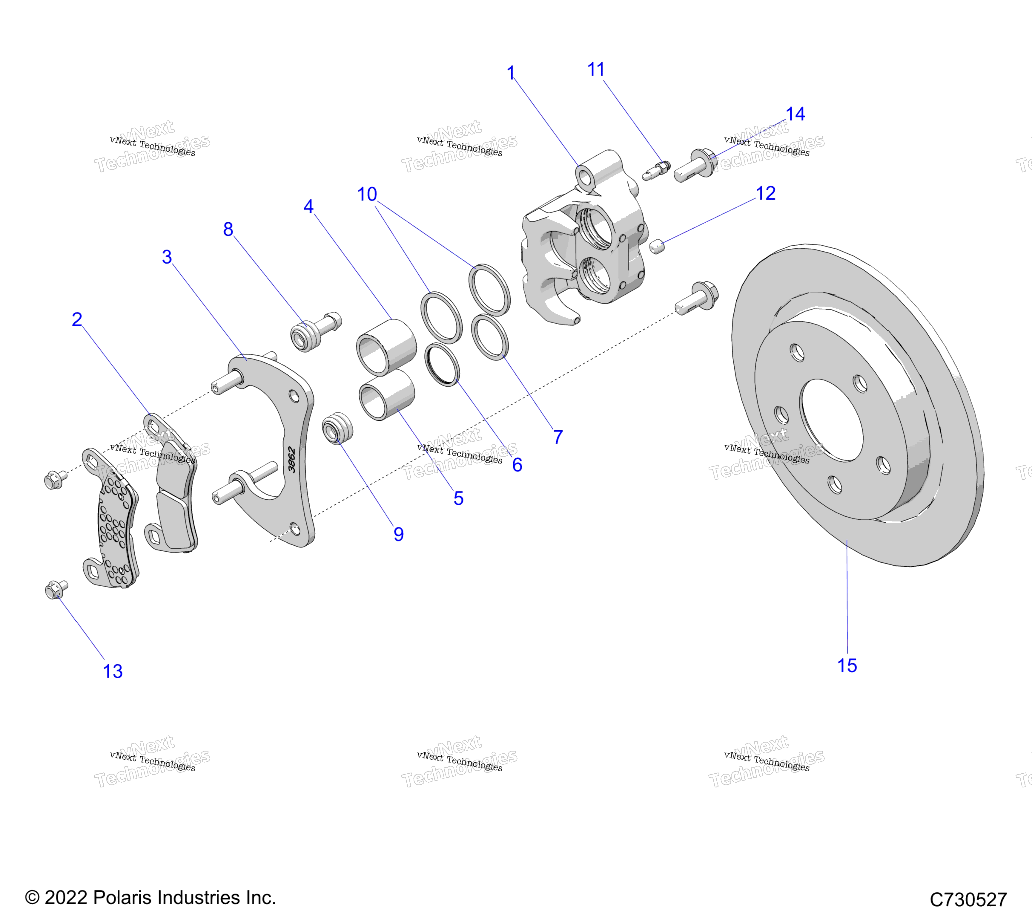 Brakes, Caliper, задний Z24gae92a / 92B