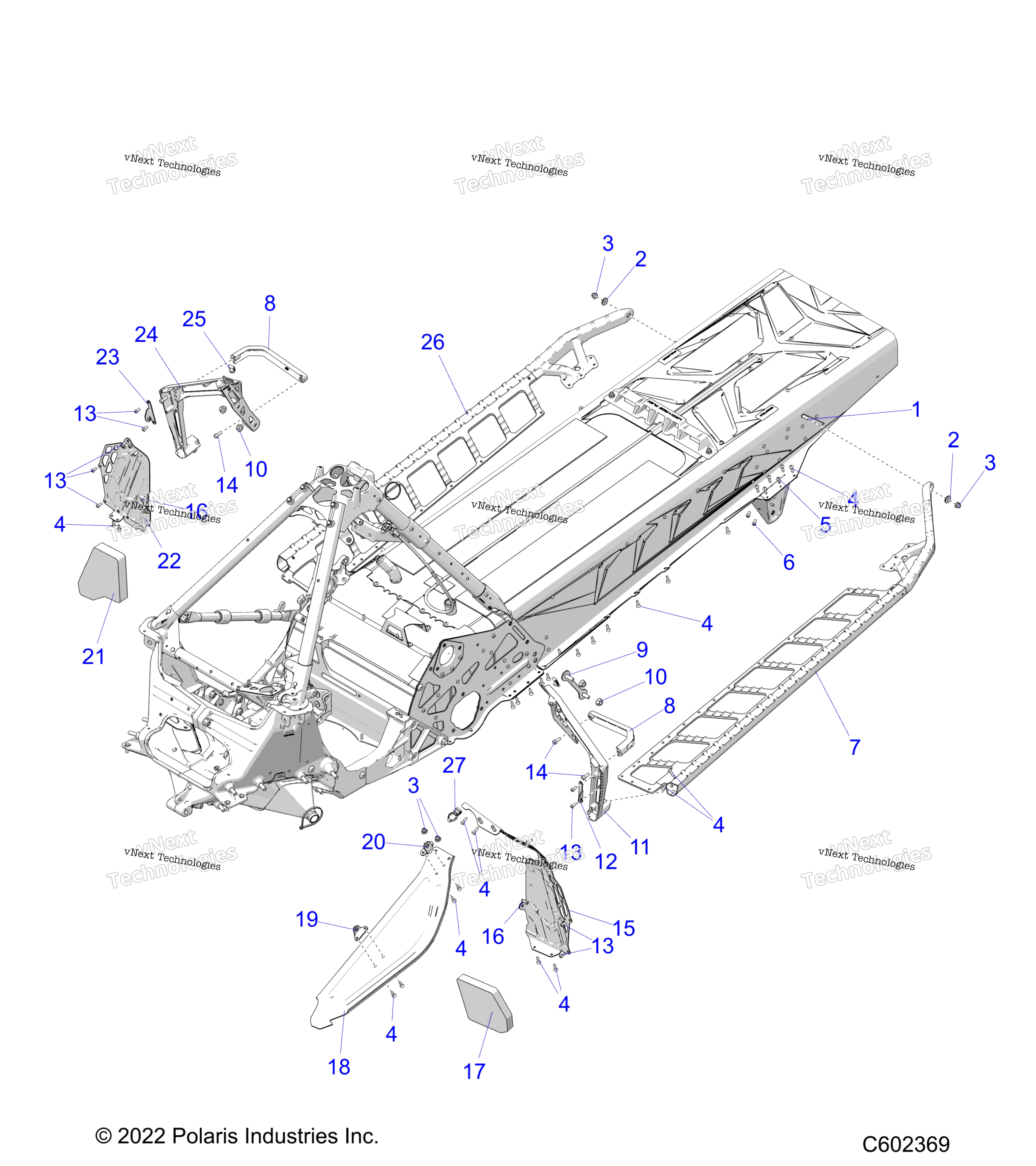 Chassis, Footrests, и Running Boards