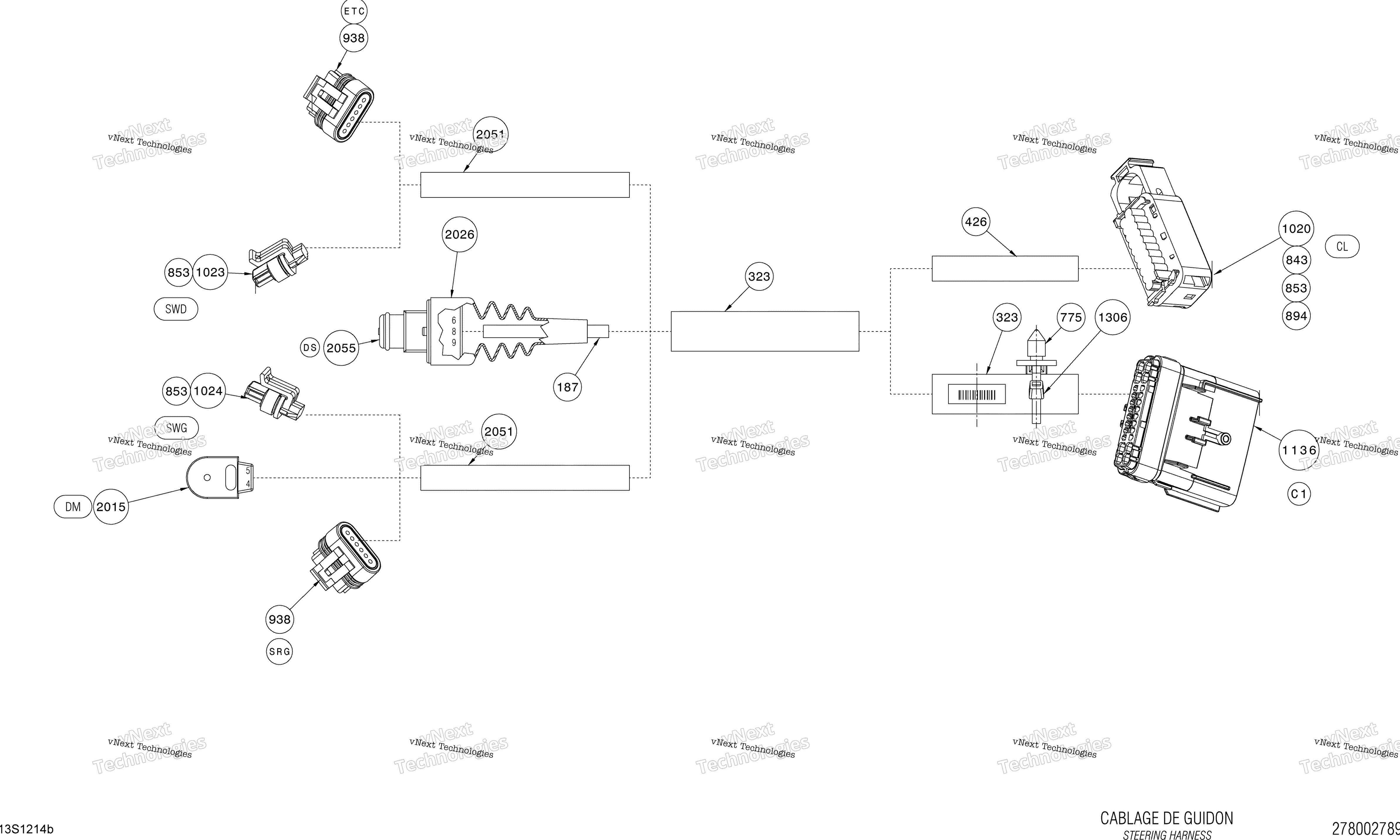 Электрооборудование Harness Steering