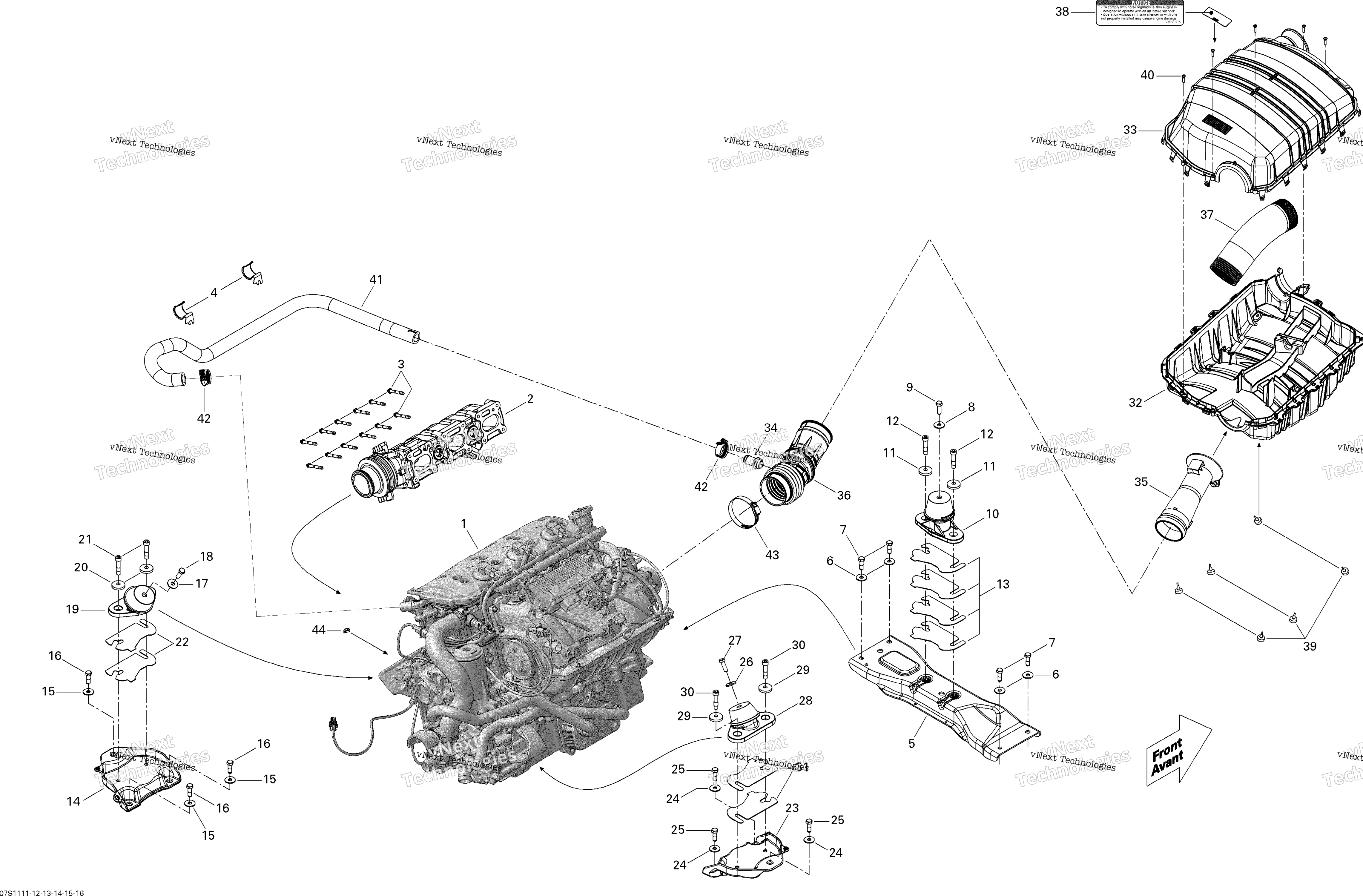 Двигатель And Air Intake Silencer