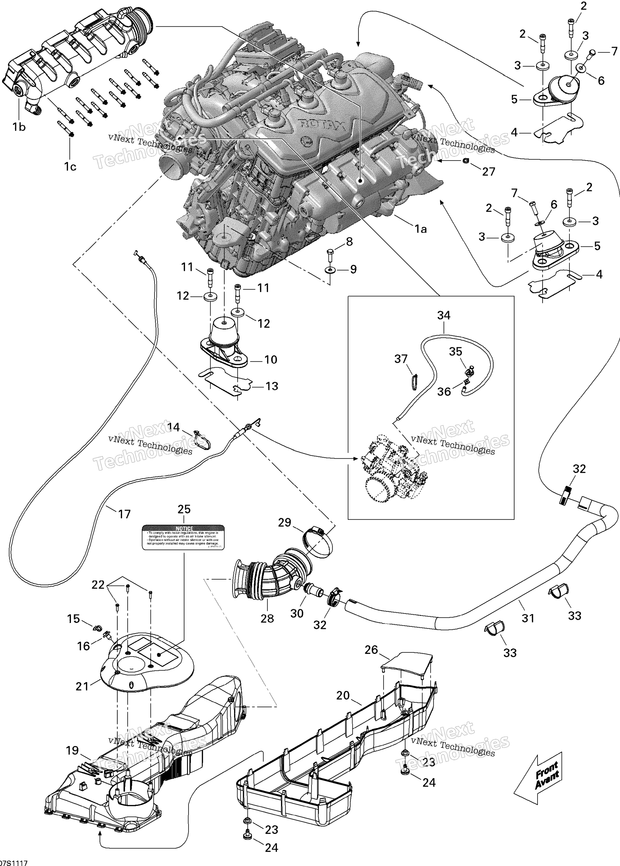 Двигатель And Air Intake Silencer