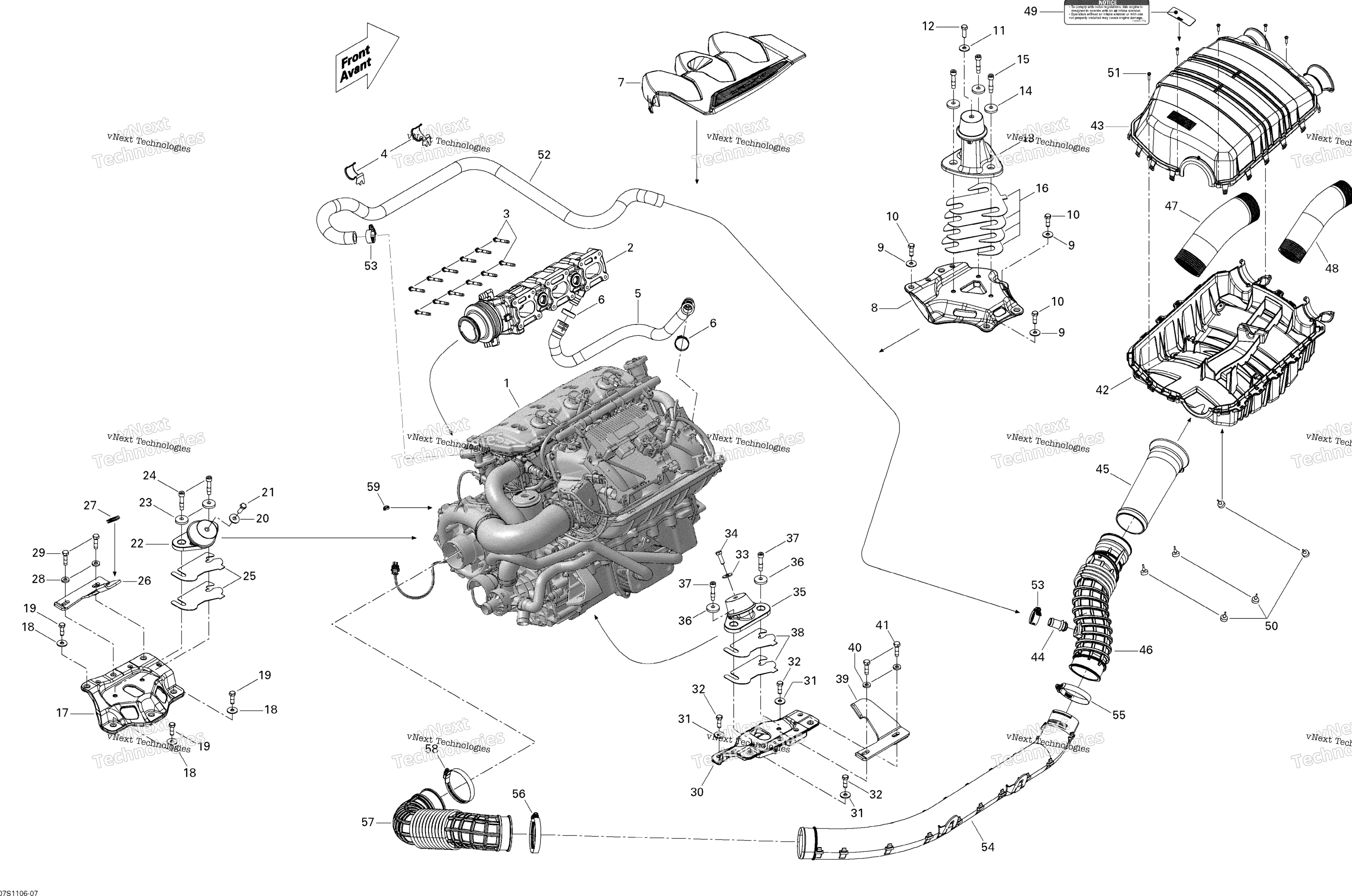 Двигатель And Air Intake Silencer