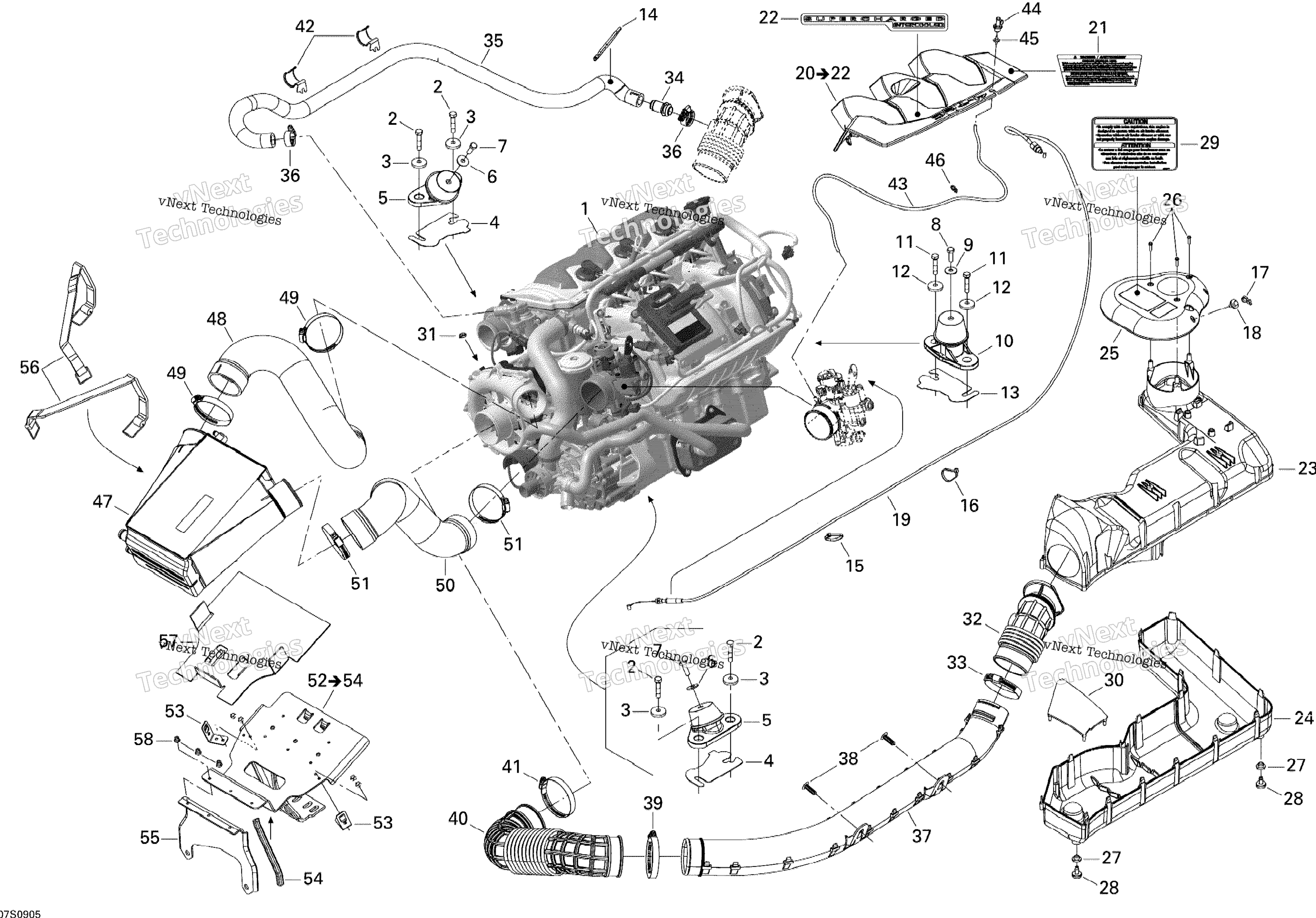 Двигатель And Air Intake Silencer