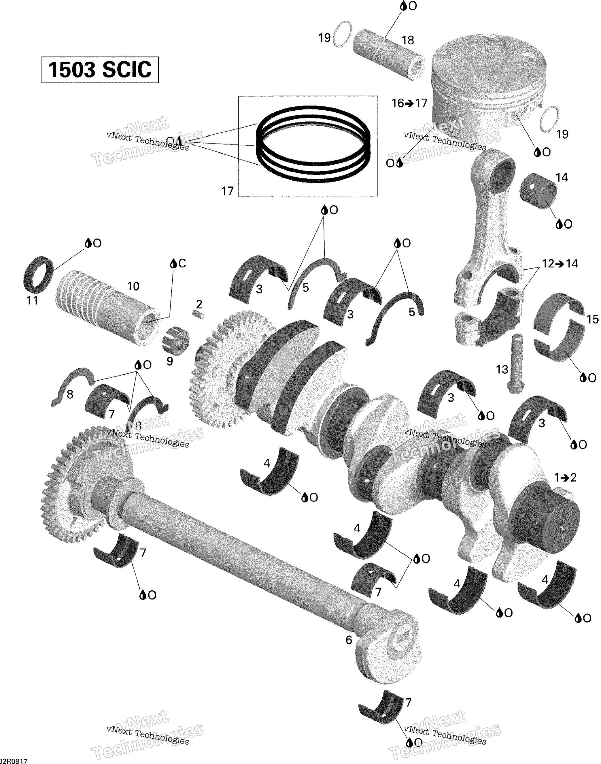 Коленчатый вал And Pistons