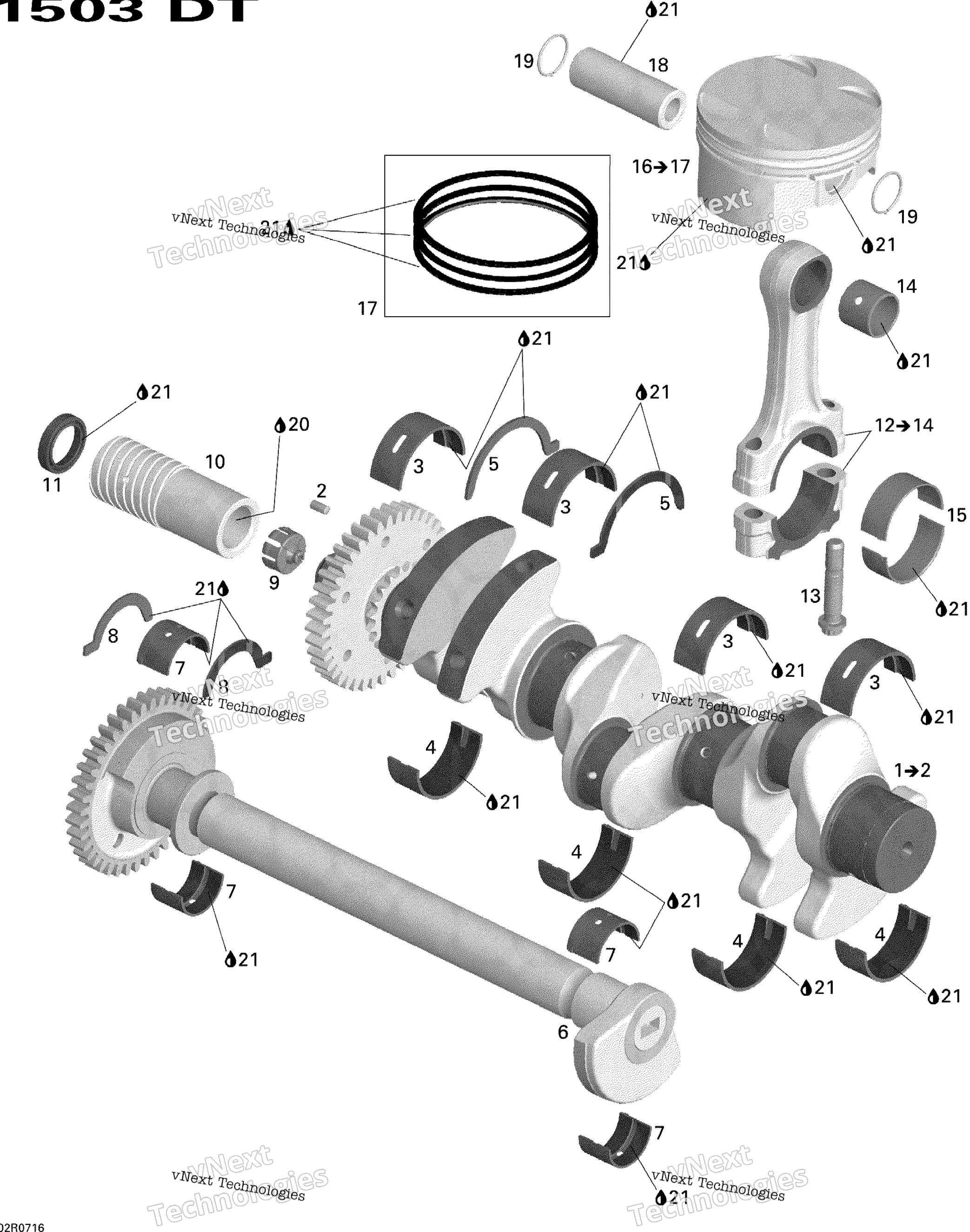Коленчатый вал And Pistons