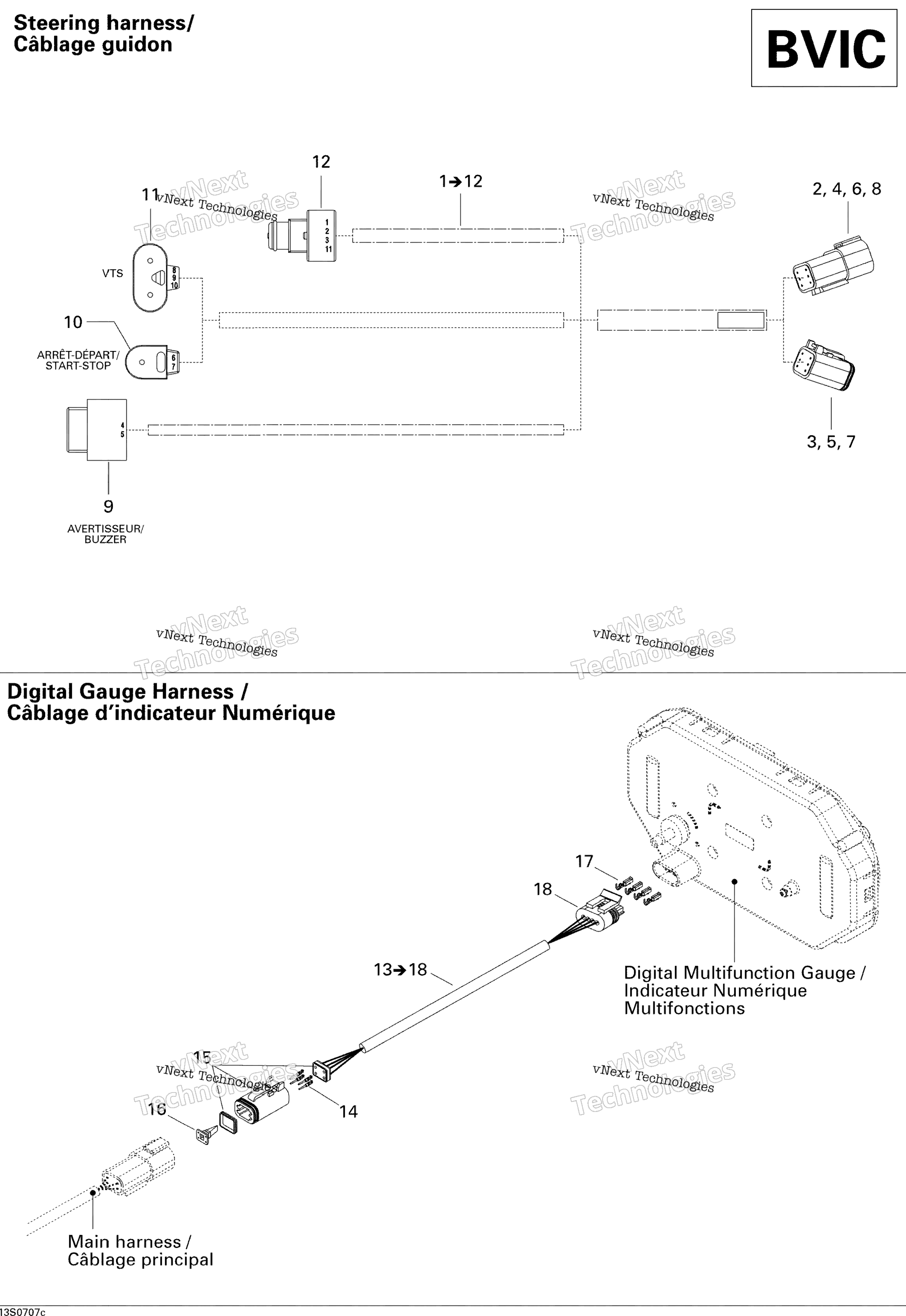 Электрооборудование Harness Bvic 2