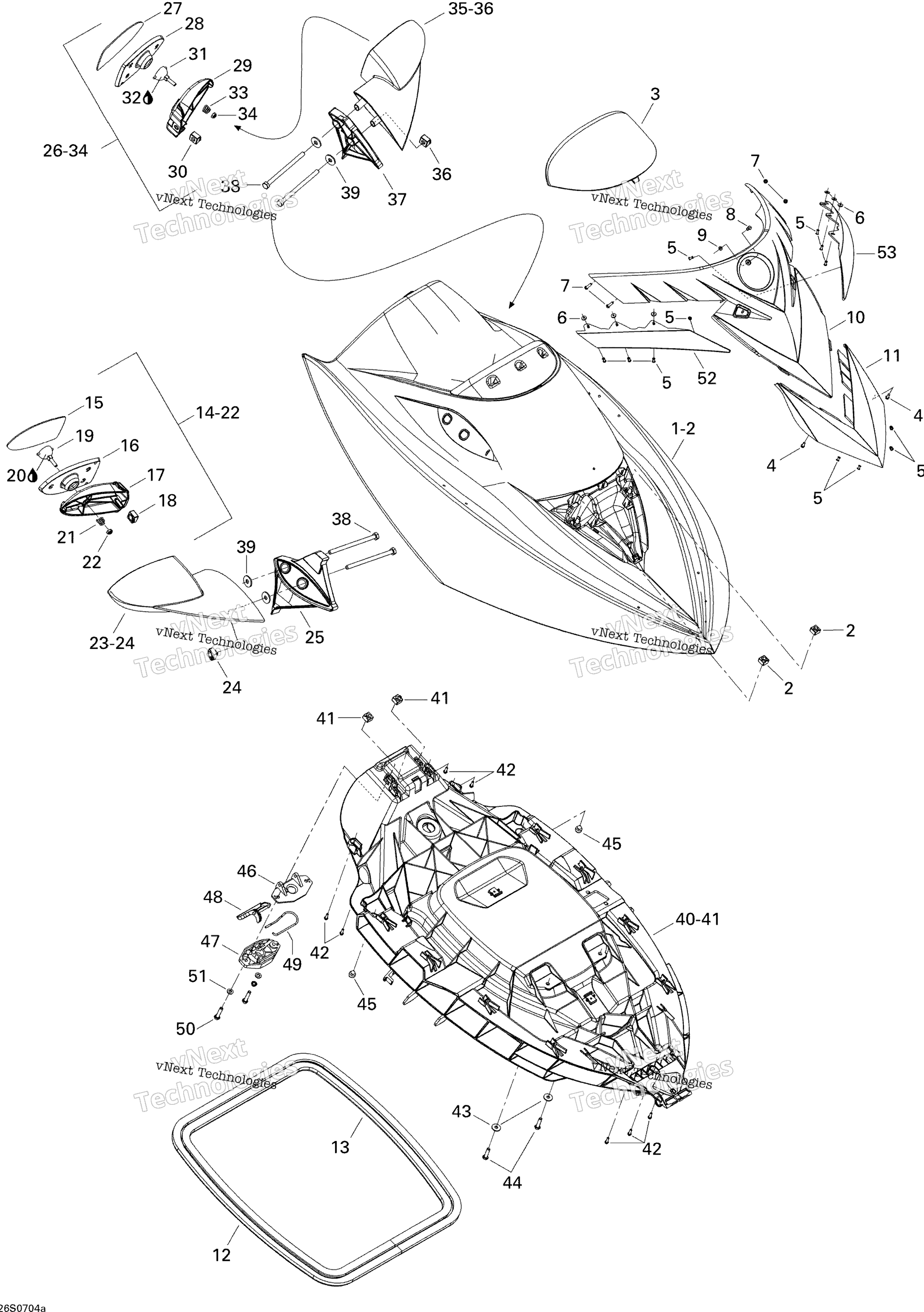 Передняя часть Storage Compartment 1