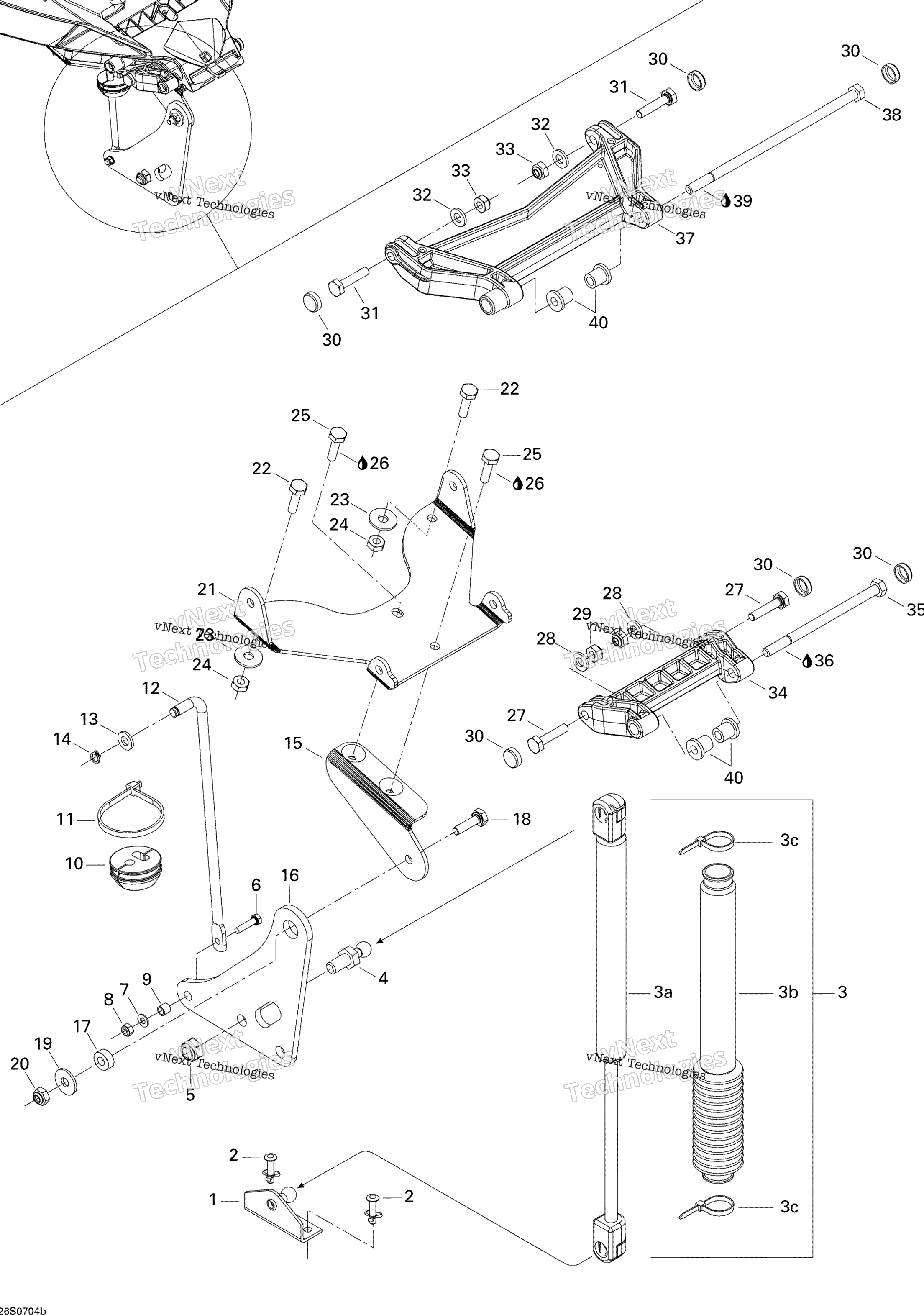 Передняя часть Storage Compartment 2