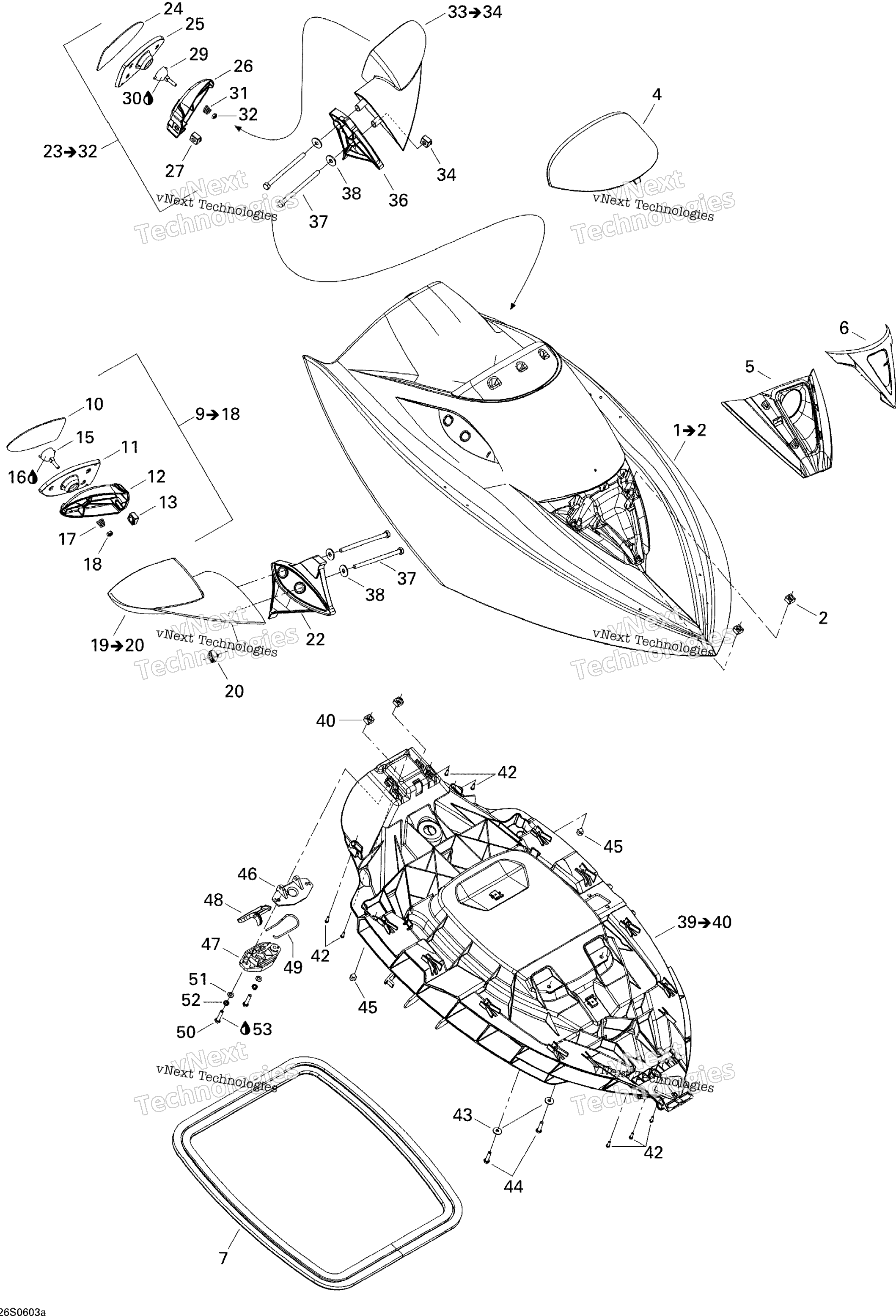 Передняя часть Storage Compartment 1