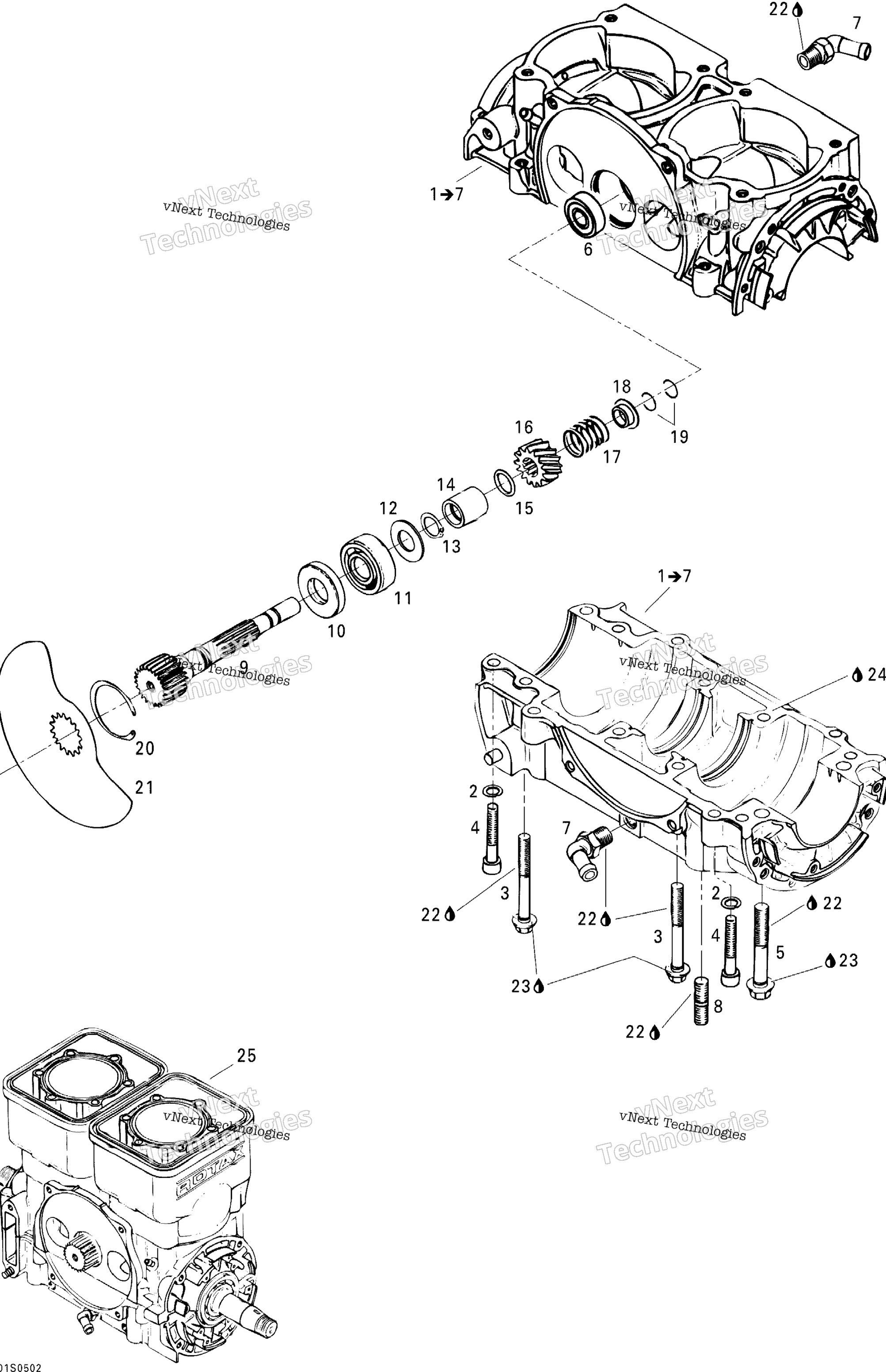 Картер And Rotary Valve