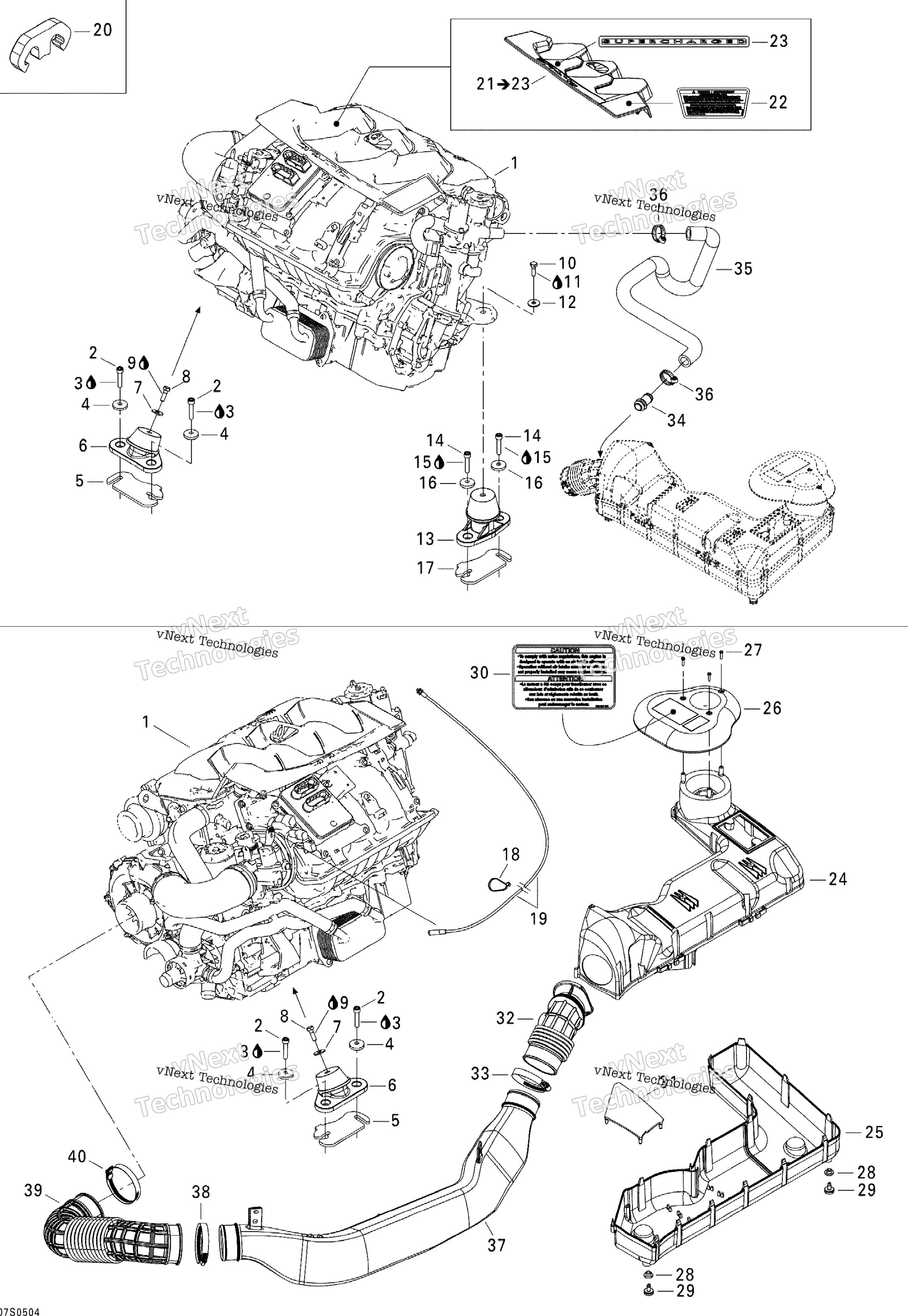 Двигатель And Air Intake Silencer