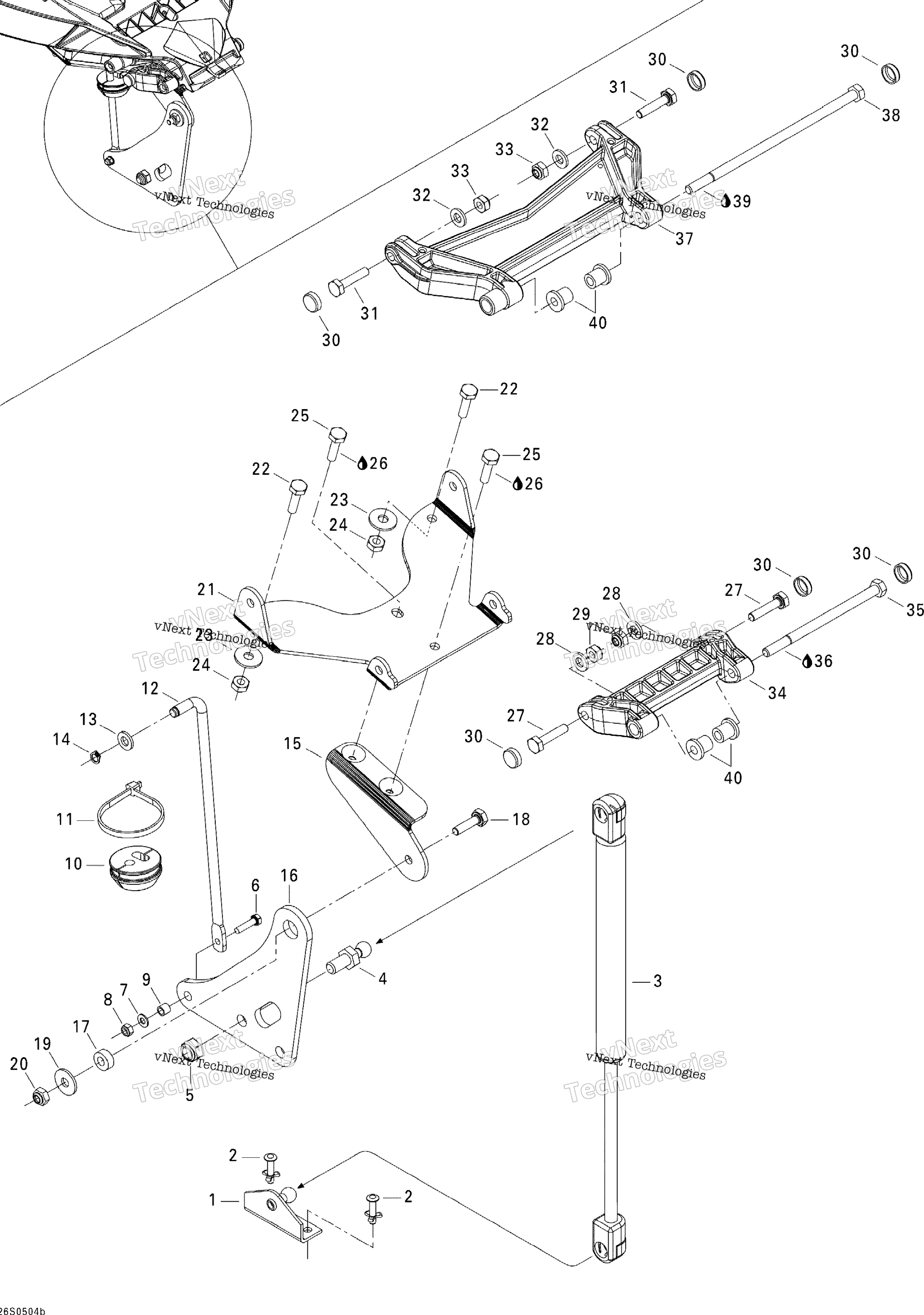 Передняя часть Storage Compartment 2